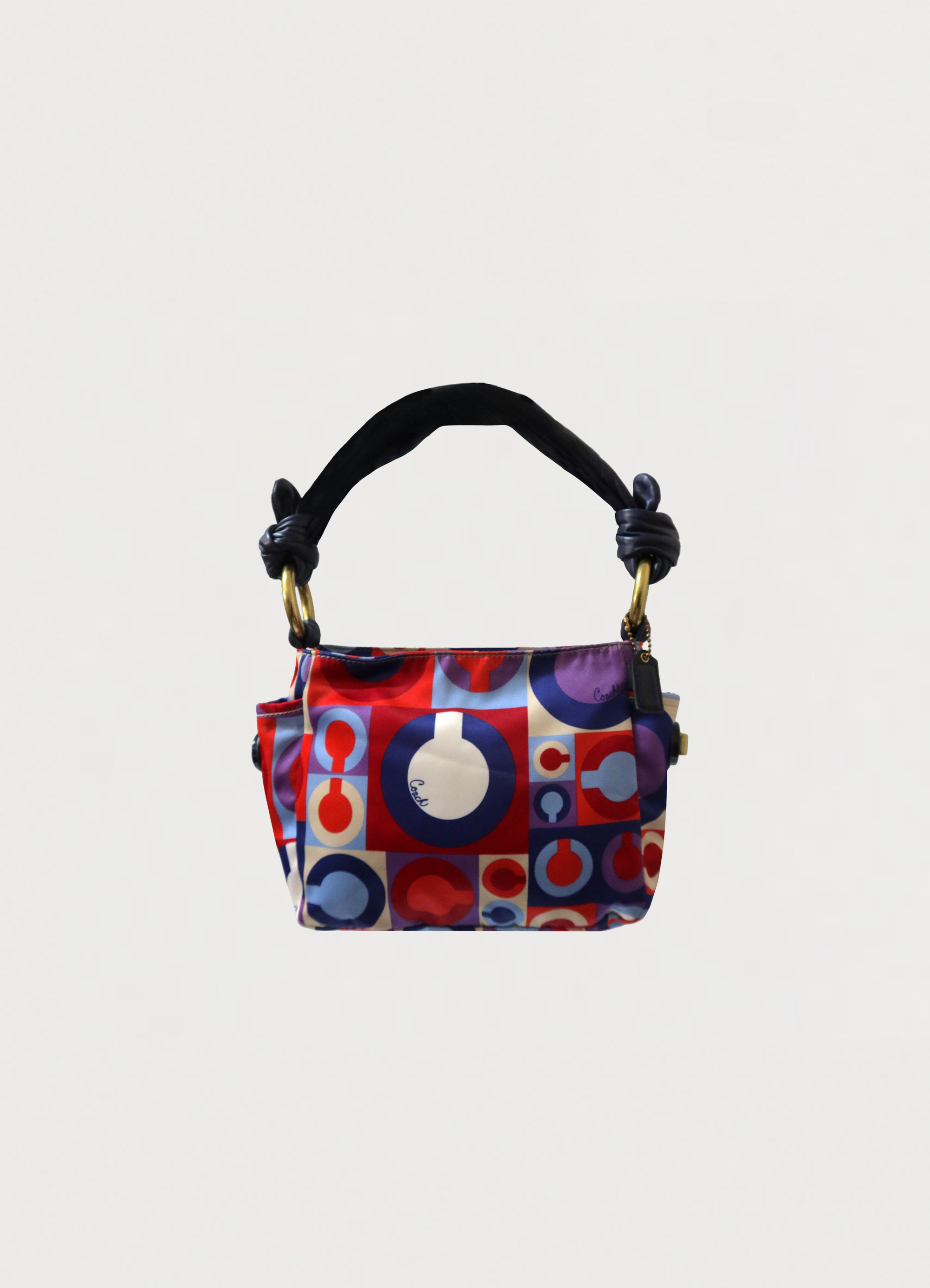 MADISON SCARF GRAPHIC OP ART SHOULDER BAG