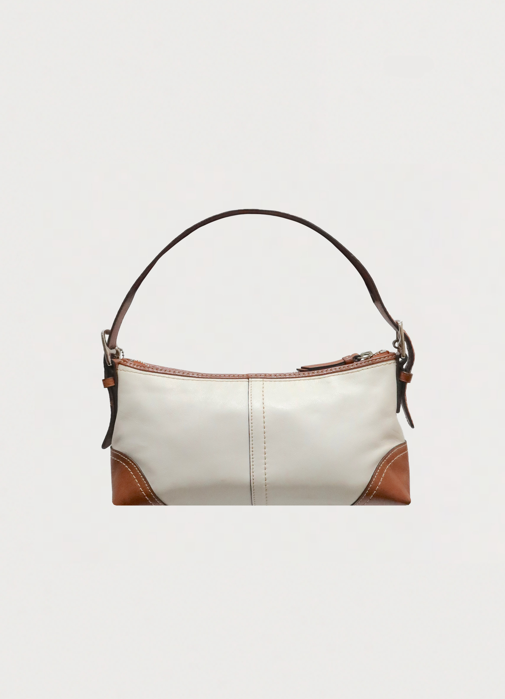 HAMPTONS DENIM BAGUETTE SHOULDER BAG