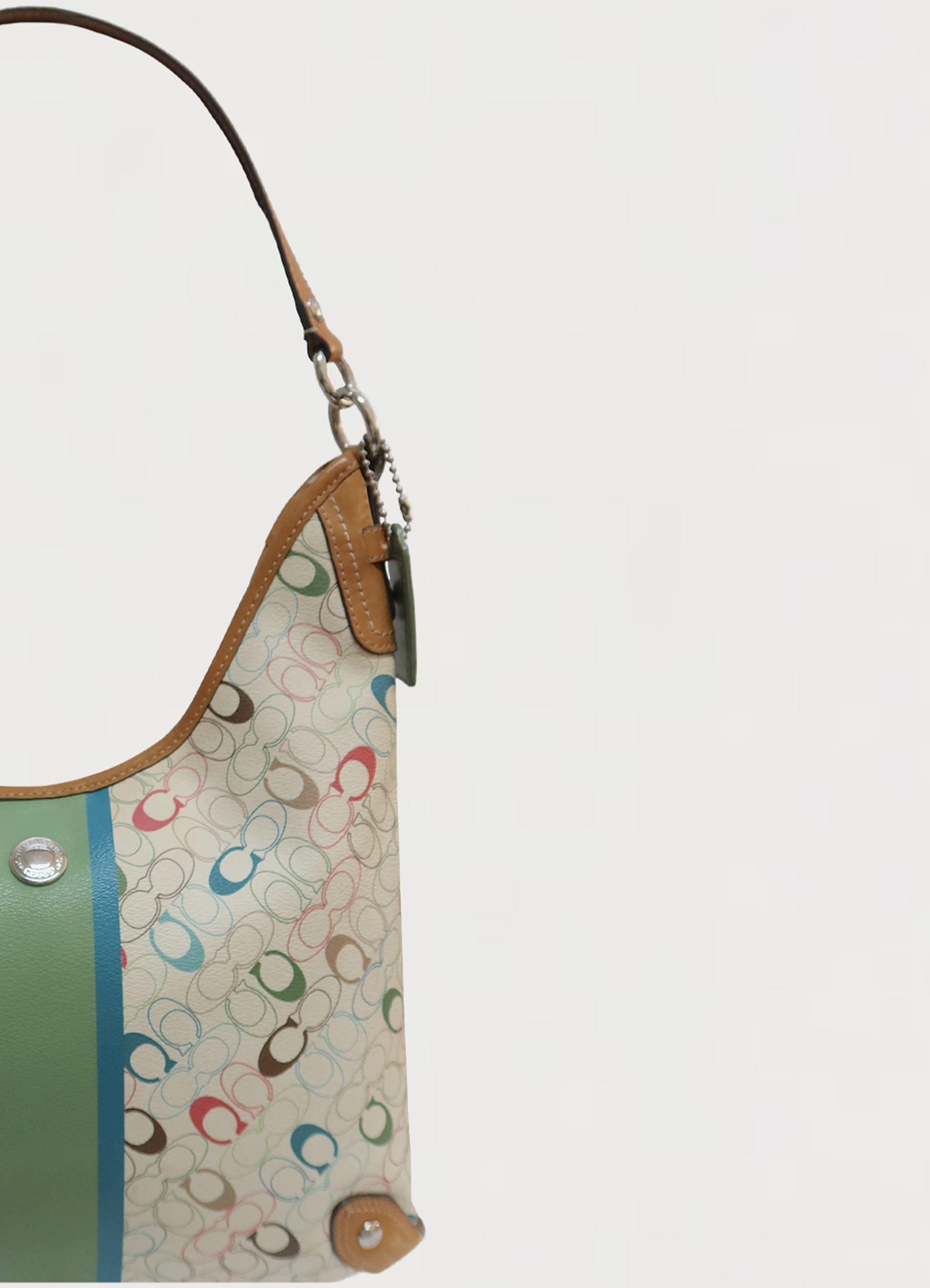 CHELSEA HERITAGE SIGNATURE STRIPE HOBO BAG