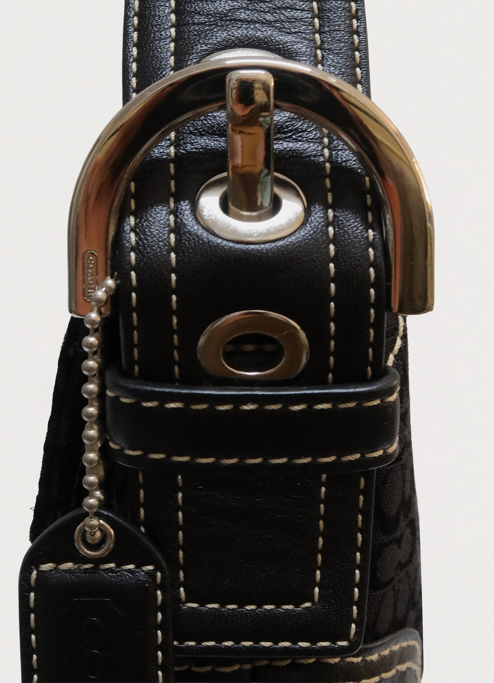 SOHO SIGNATURE MONOGRAM FLAP SHOULDER BAG