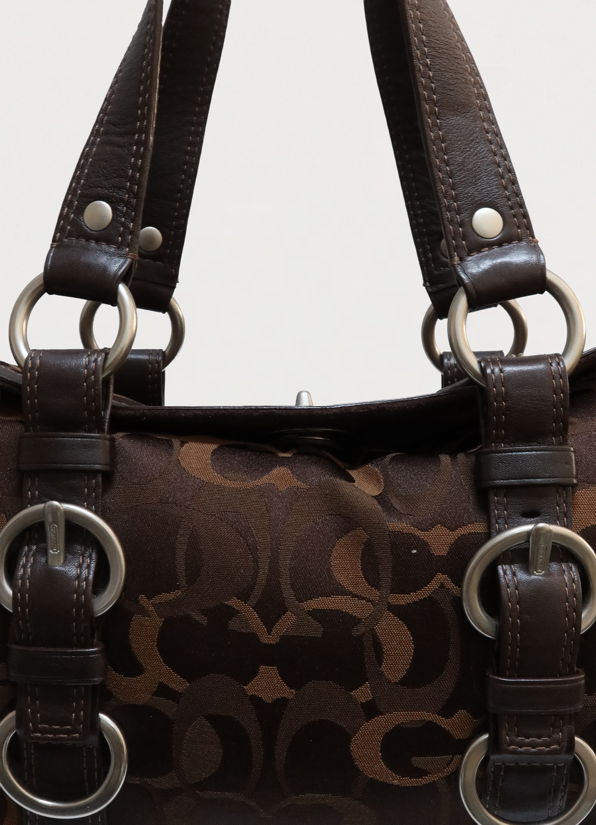 CHELSEA OPTIC DUFFLE SATCHEL BAG