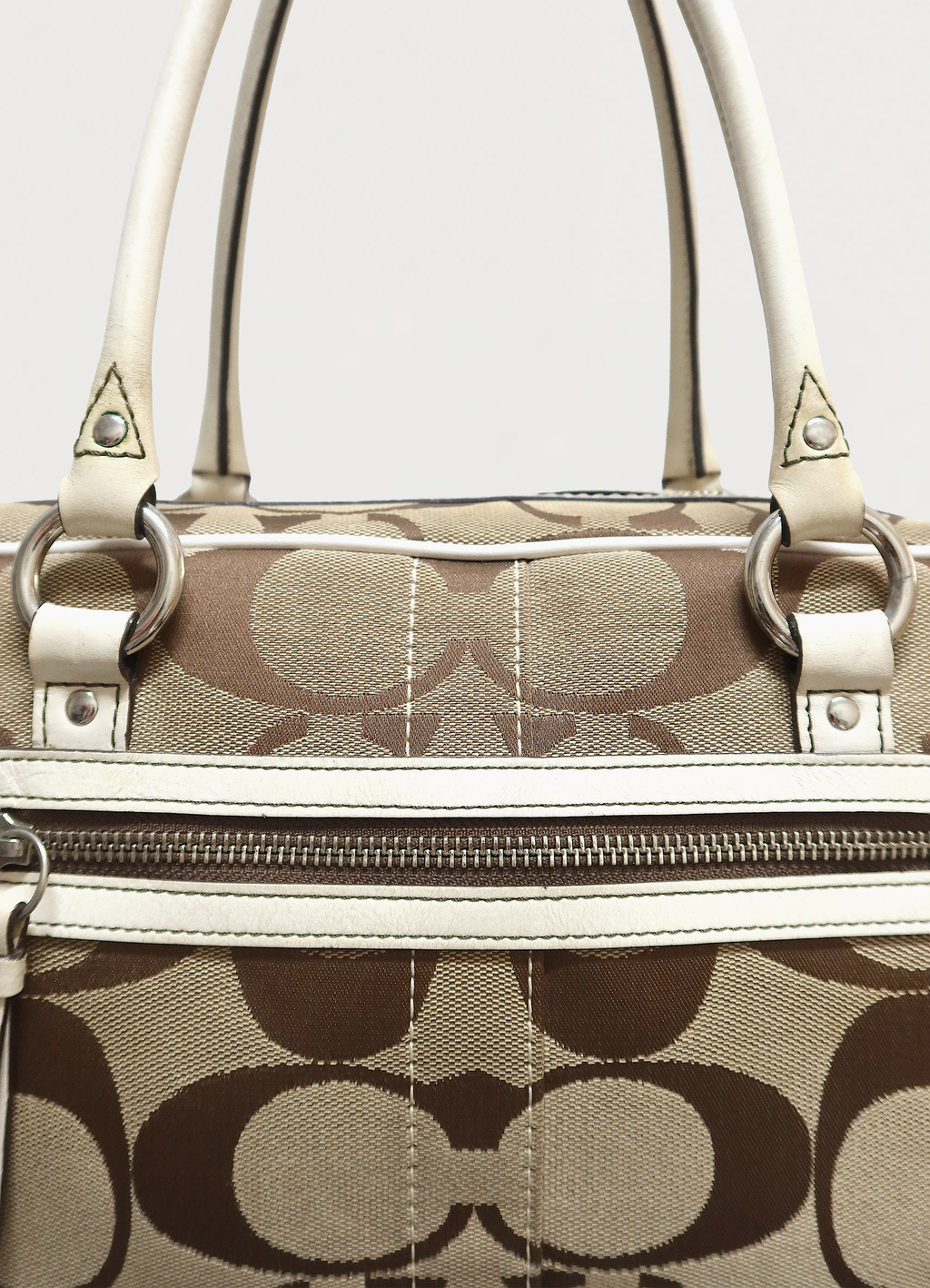 SIGNATURE GALLERY POCKET LARGE SATCHEL BAG