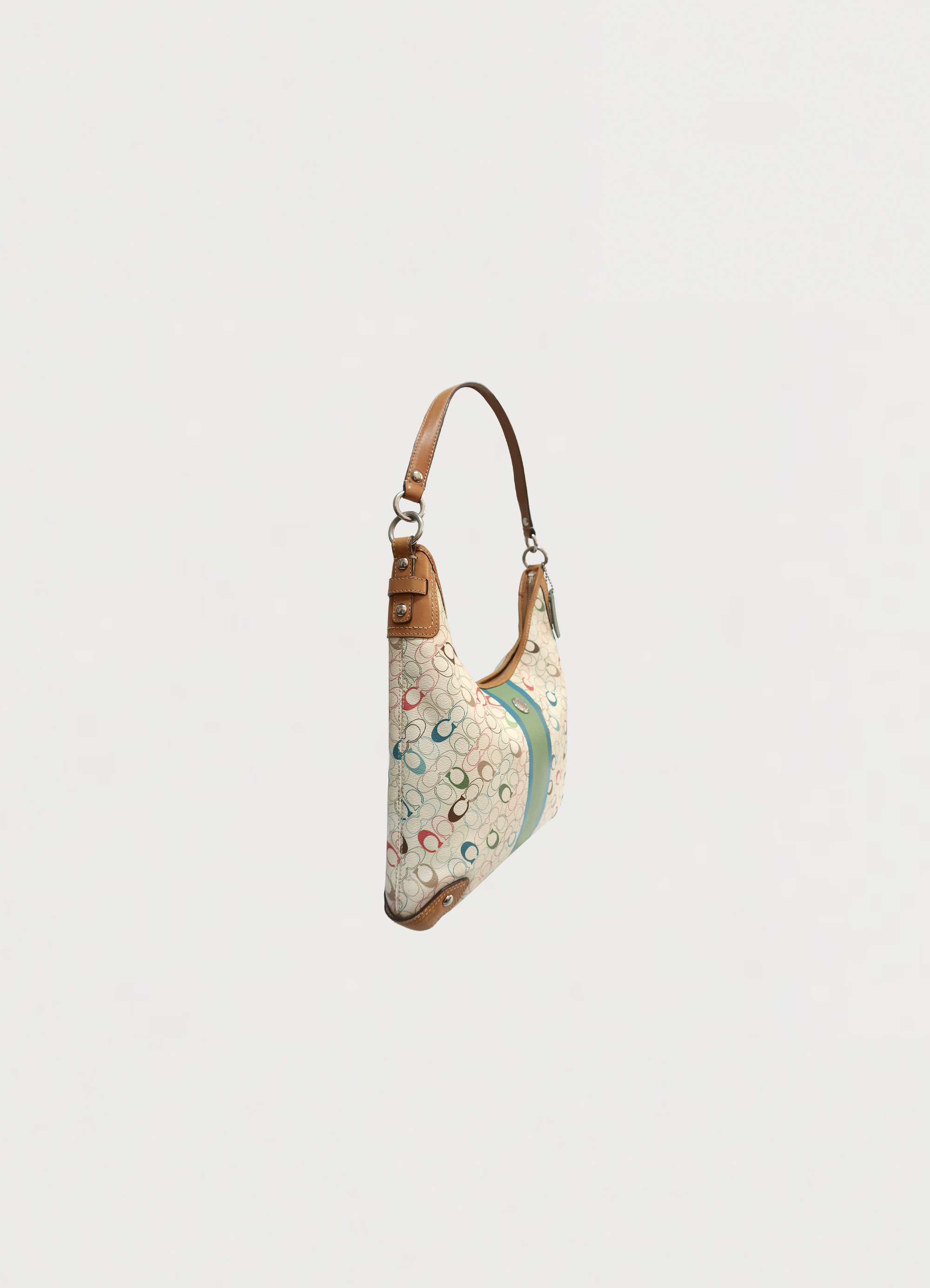 CHELSEA HERITAGE SIGNATURE STRIPE HOBO BAG