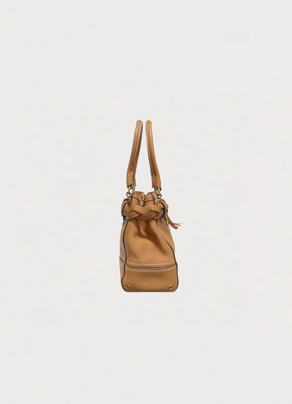 HAMPTONS BRAIDED CARRYALL SATCHEL BAG