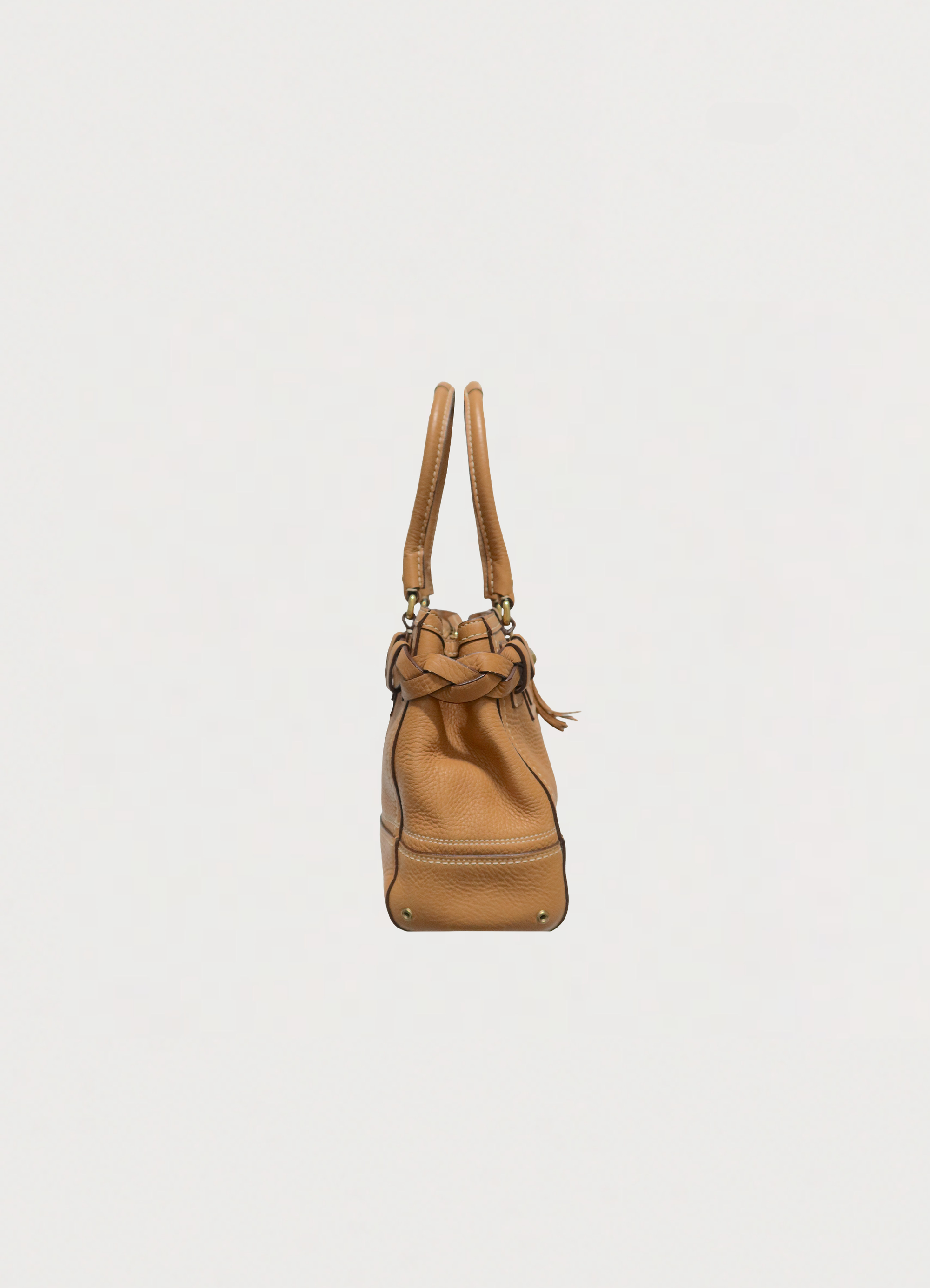 HAMPTONS BRAIDED CARRYALL SATCHEL BAG