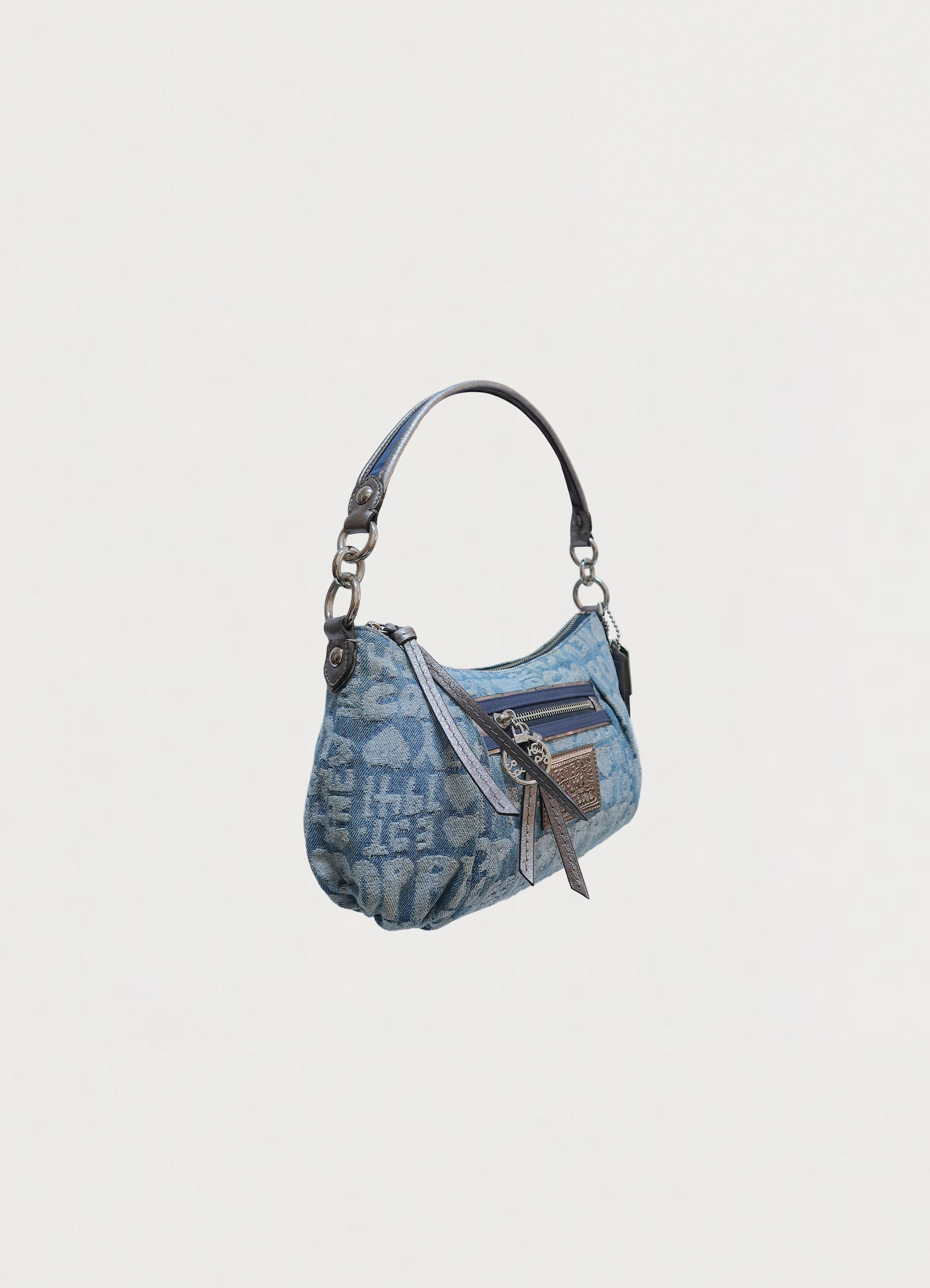 DENIM 2-WAY POPPY SHOULDER BAG
