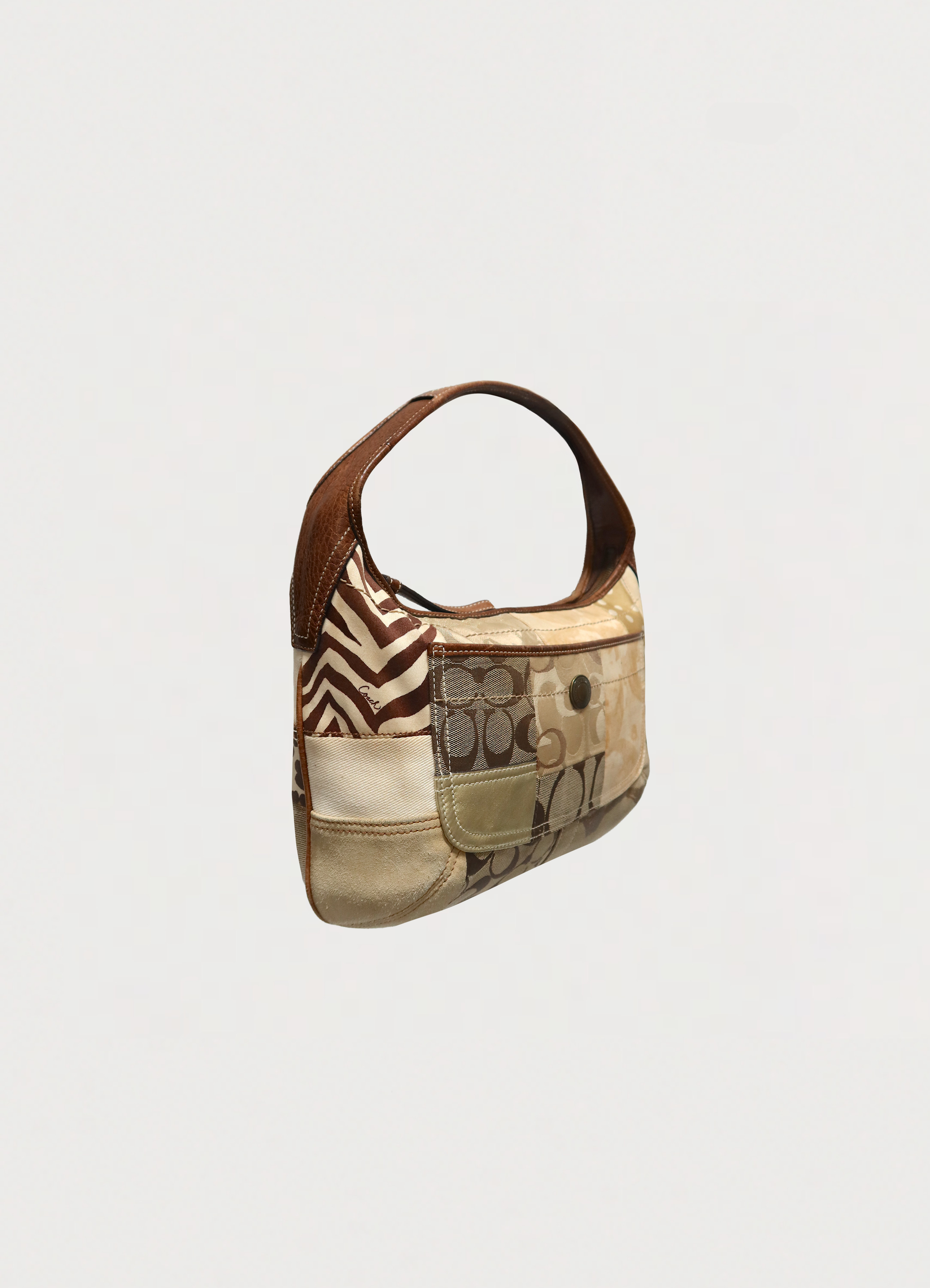 ERGO PATCHWORK HOBO SHOULDER BAG