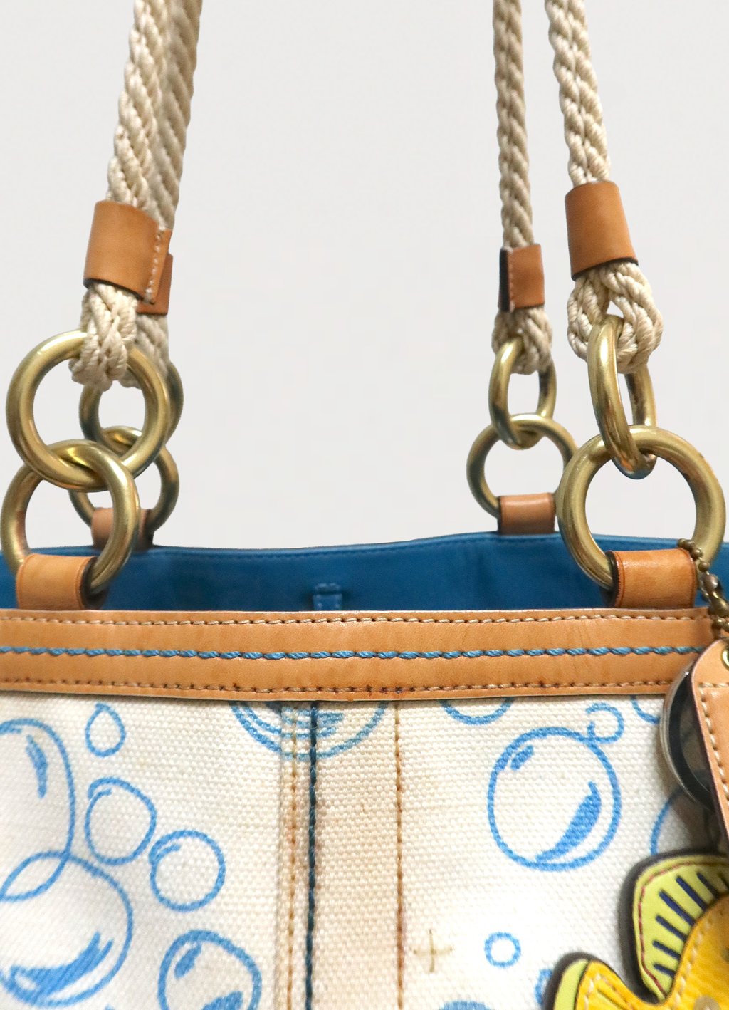 LIMITED EDITION RESORT BUBBLE FISH CORAL TOTE BAG