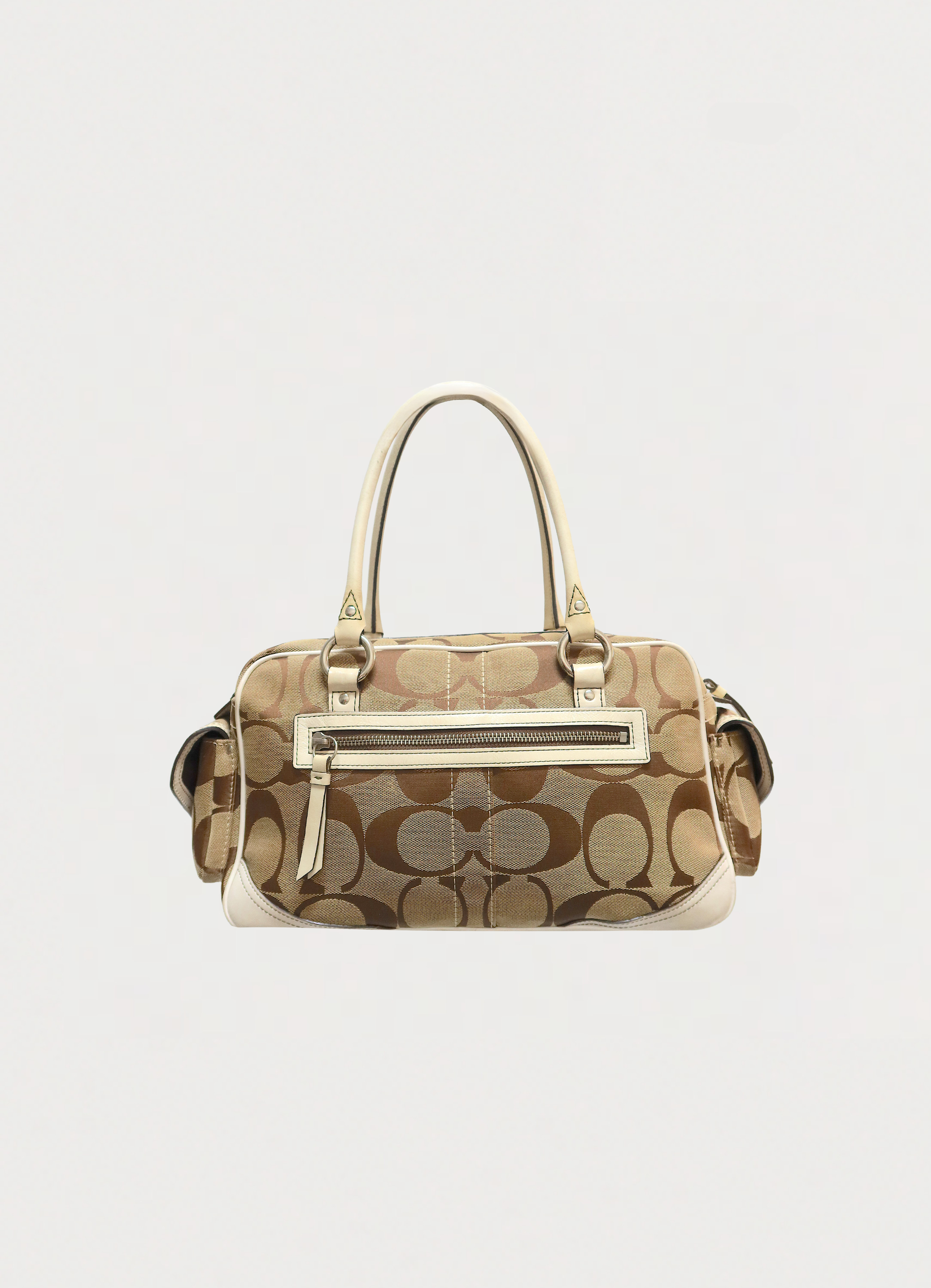 SIGNATURE GALLERY POCKET LARGE SATCHEL BAG