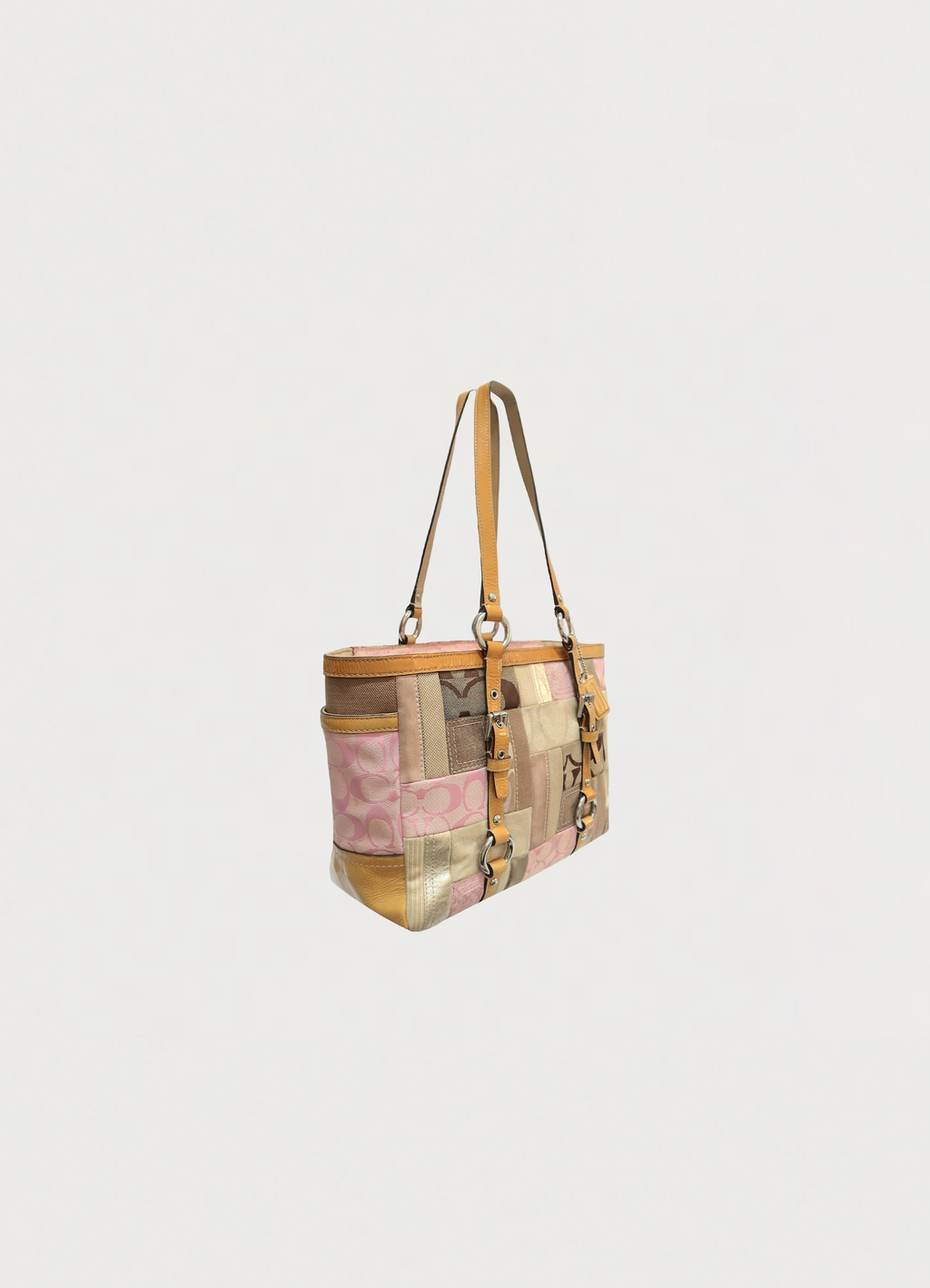 SIGNATURE PATCHWORK TOTE BAG