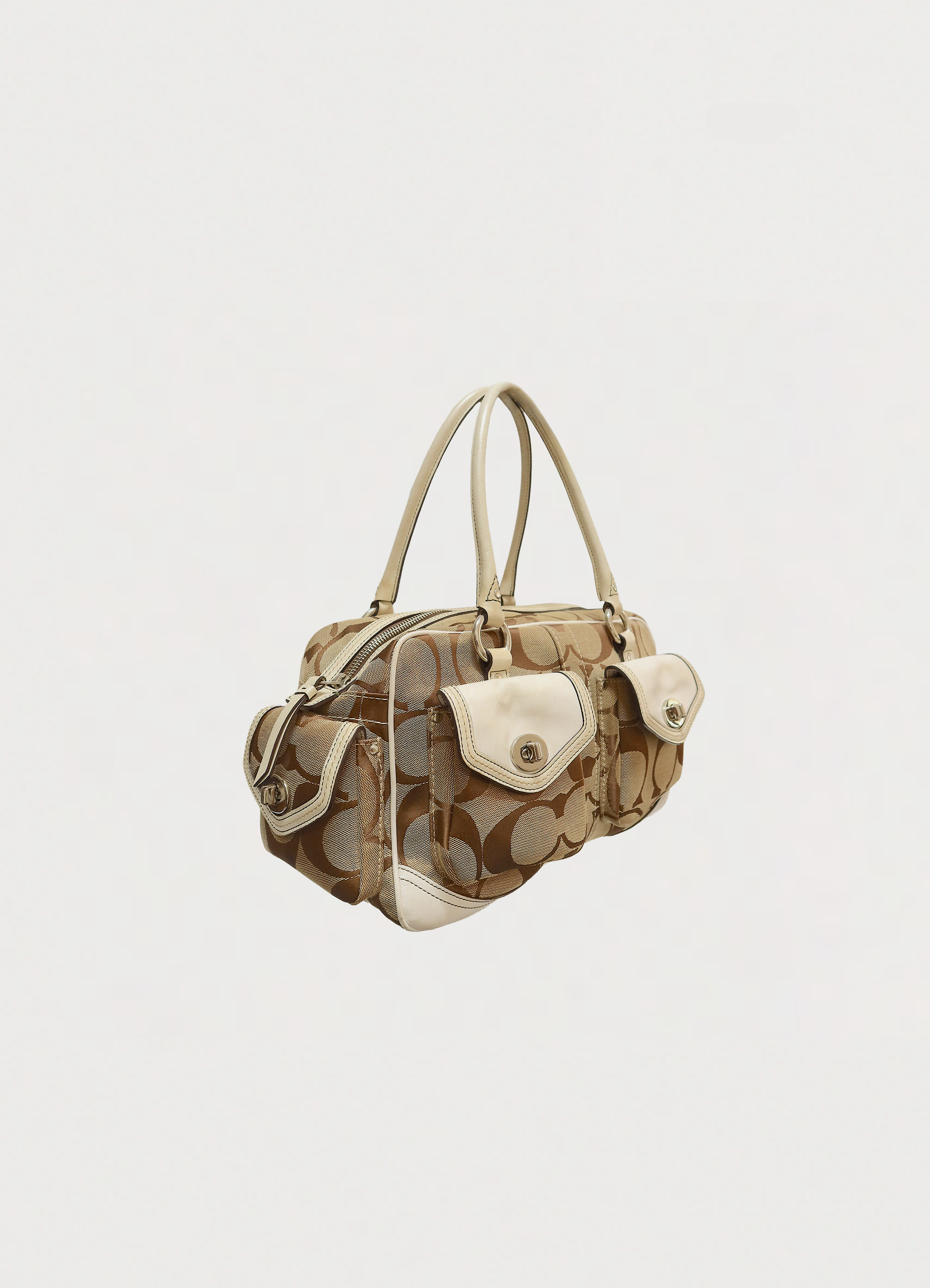 SIGNATURE GALLERY POCKET LARGE SATCHEL BAG