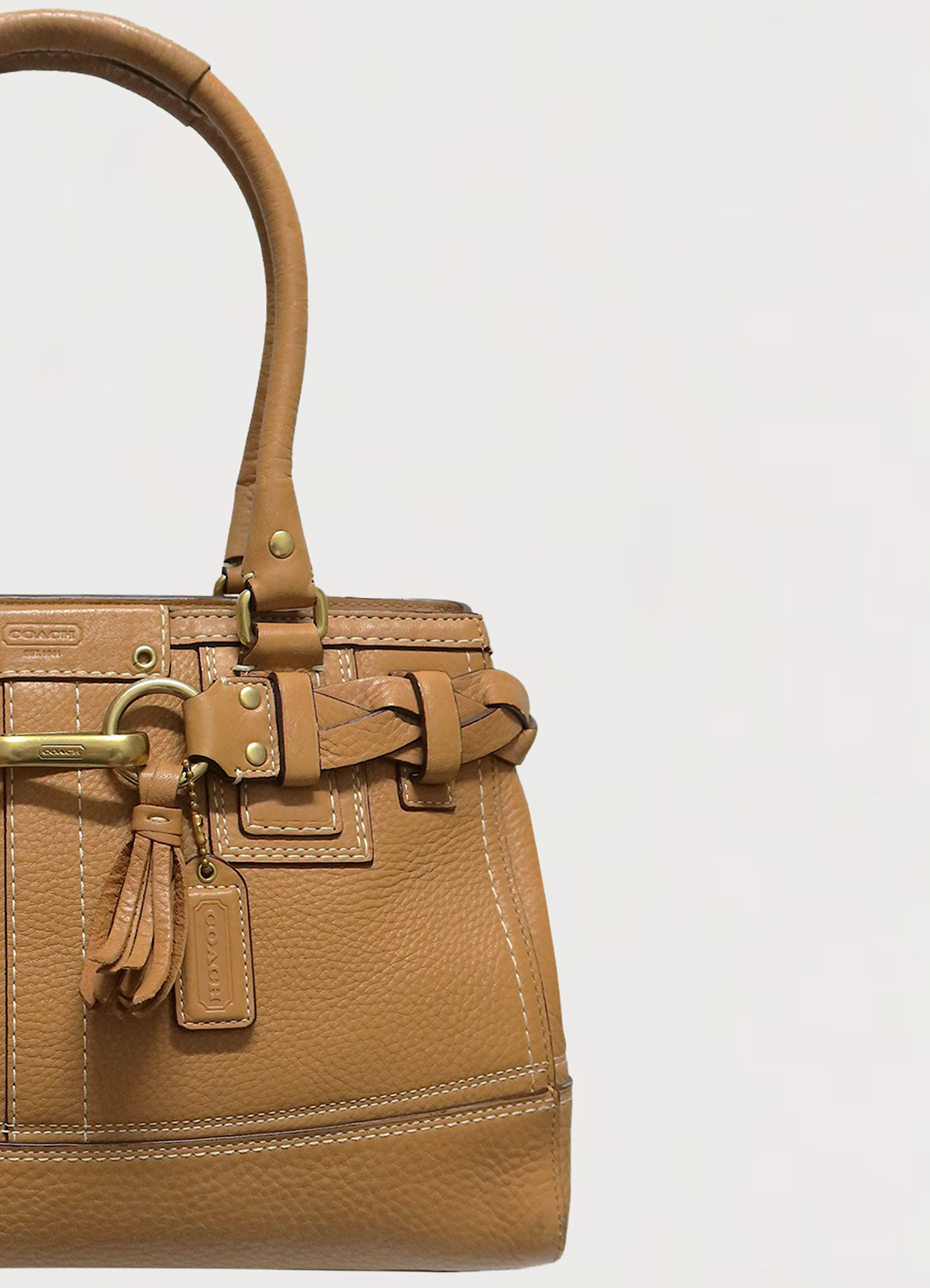 HAMPTONS BRAIDED CARRYALL SATCHEL BAG