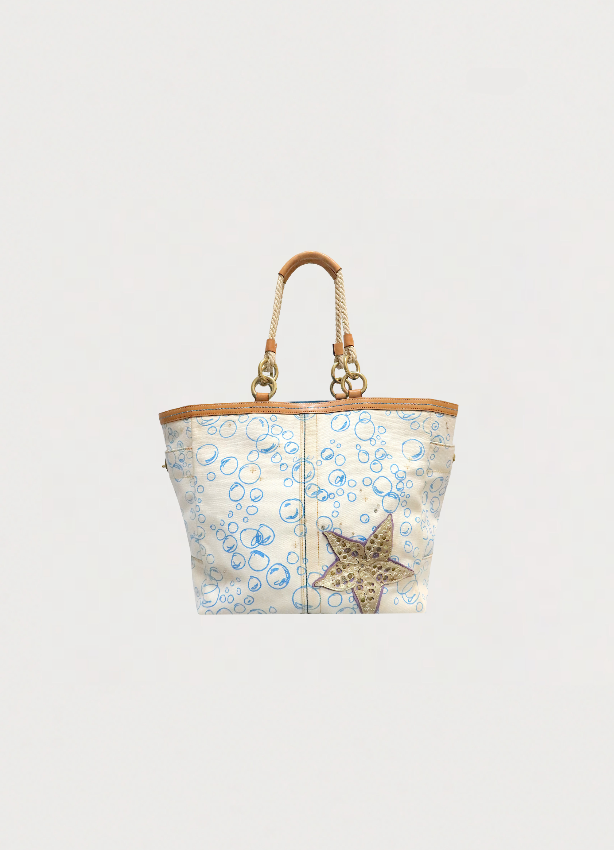 LIMITED EDITION RESORT BUBBLE FISH CORAL TOTE BAG