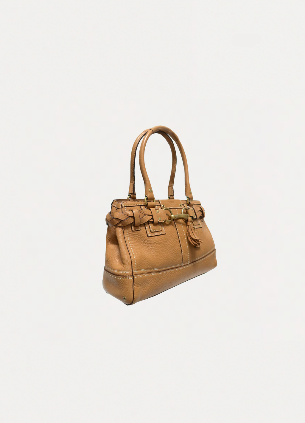 HAMPTONS BRAIDED CARRYALL SATCHEL BAG