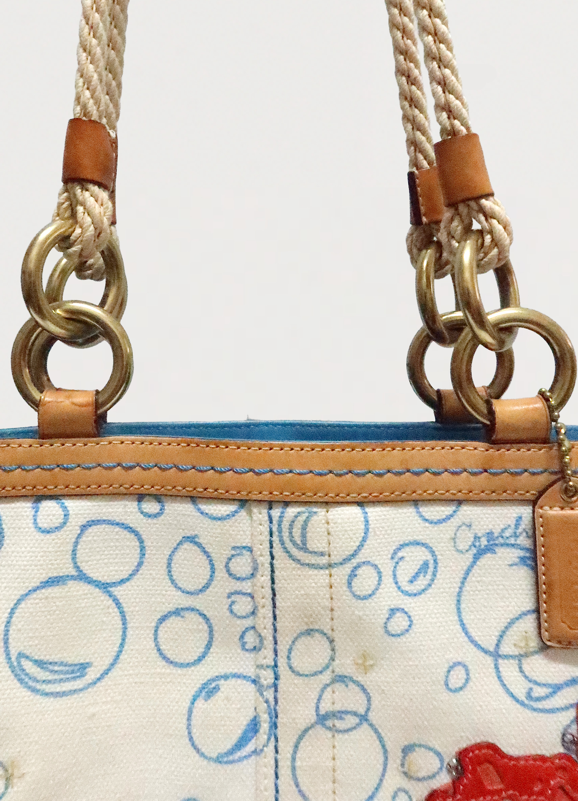LIMITED EDITION RESORT BUBBLE FISH CORAL TOTE BAG