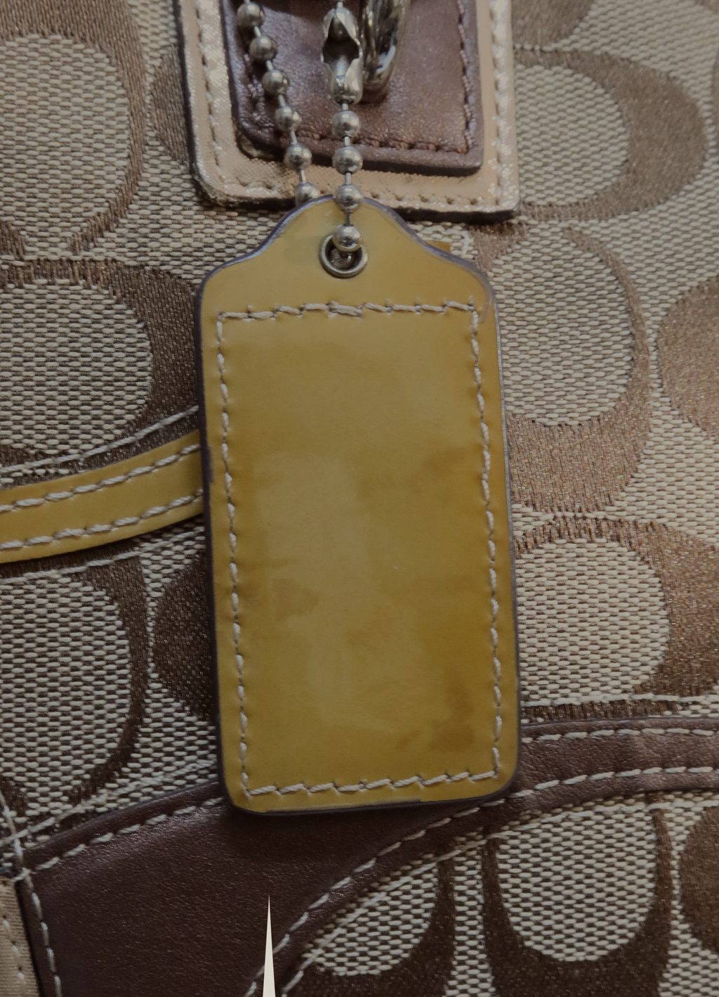 PATCHWORK SIGNATURE MONOGRAM TOTE BAG