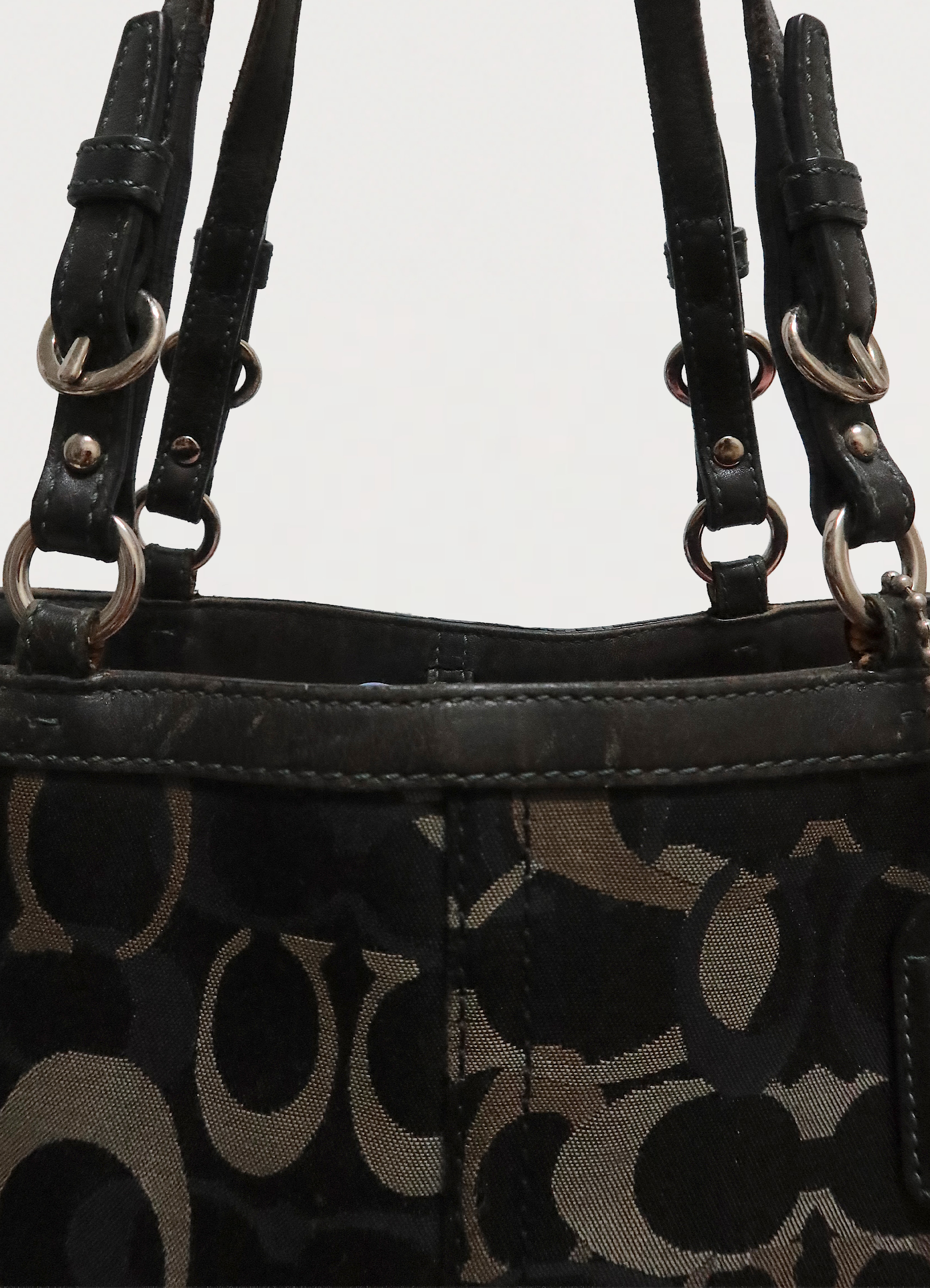 CHELSEA OPTIC SIGNATURE TOTE SHOULDER BAG