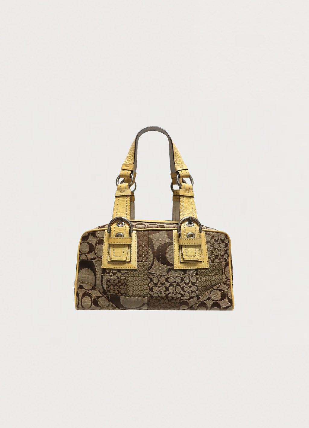 SOHO PATCHWORK BOSTON SHOULDER BAG