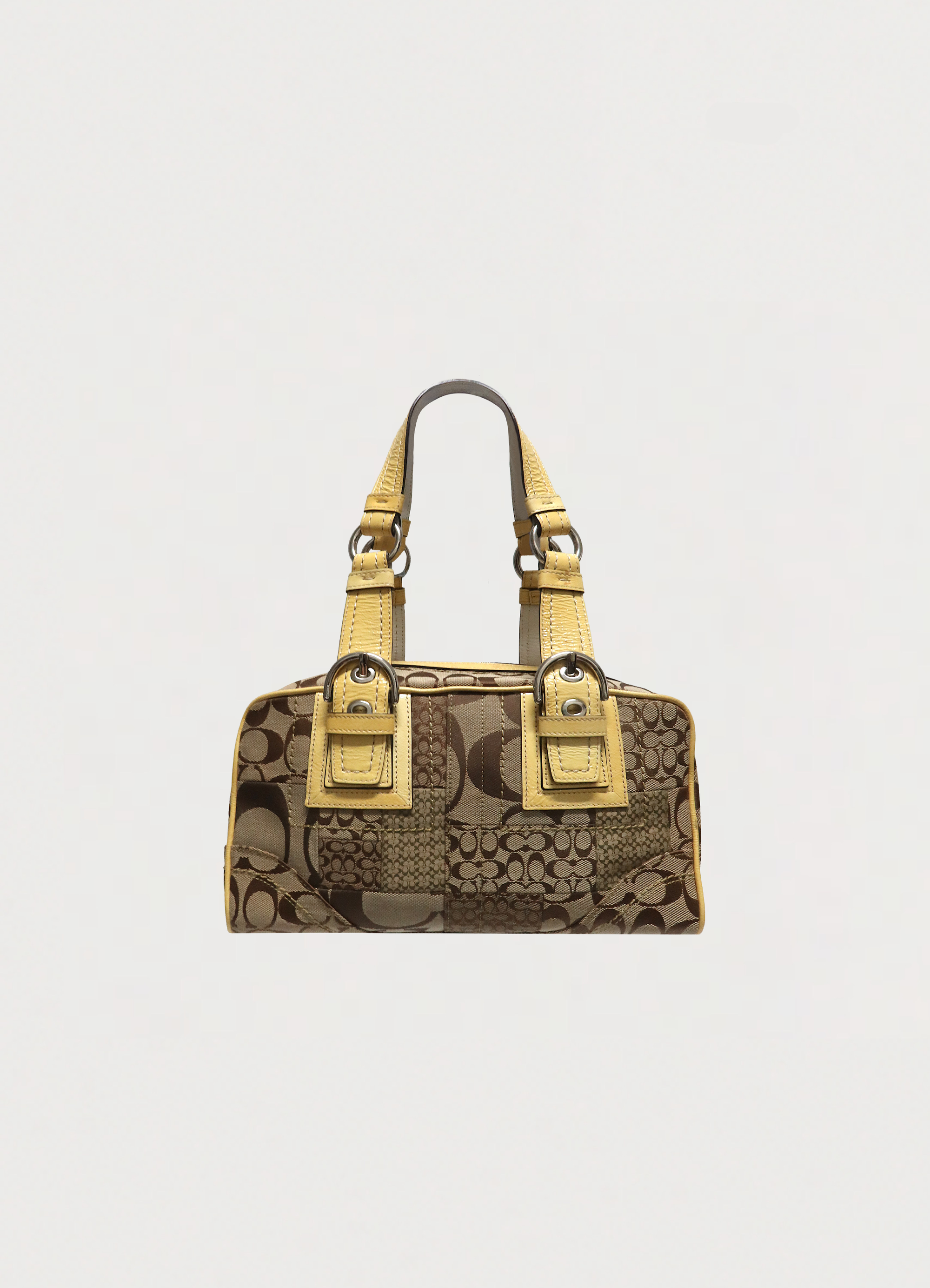 SOHO PATCHWORK BOSTON SHOULDER BAG