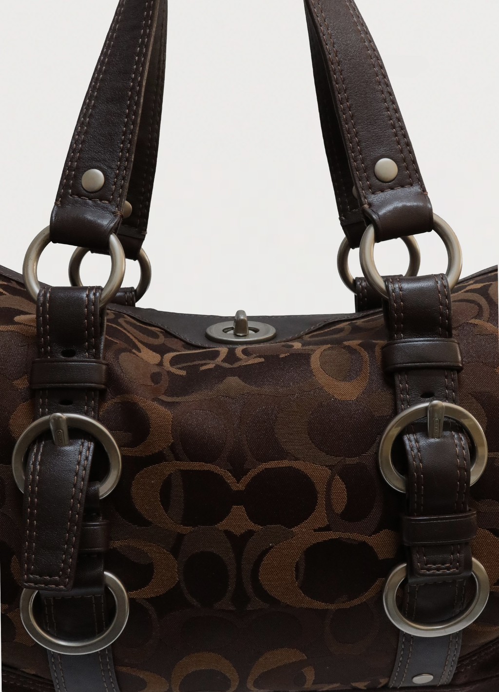 CHELSEA OPTIC DUFFLE SATCHEL BAG