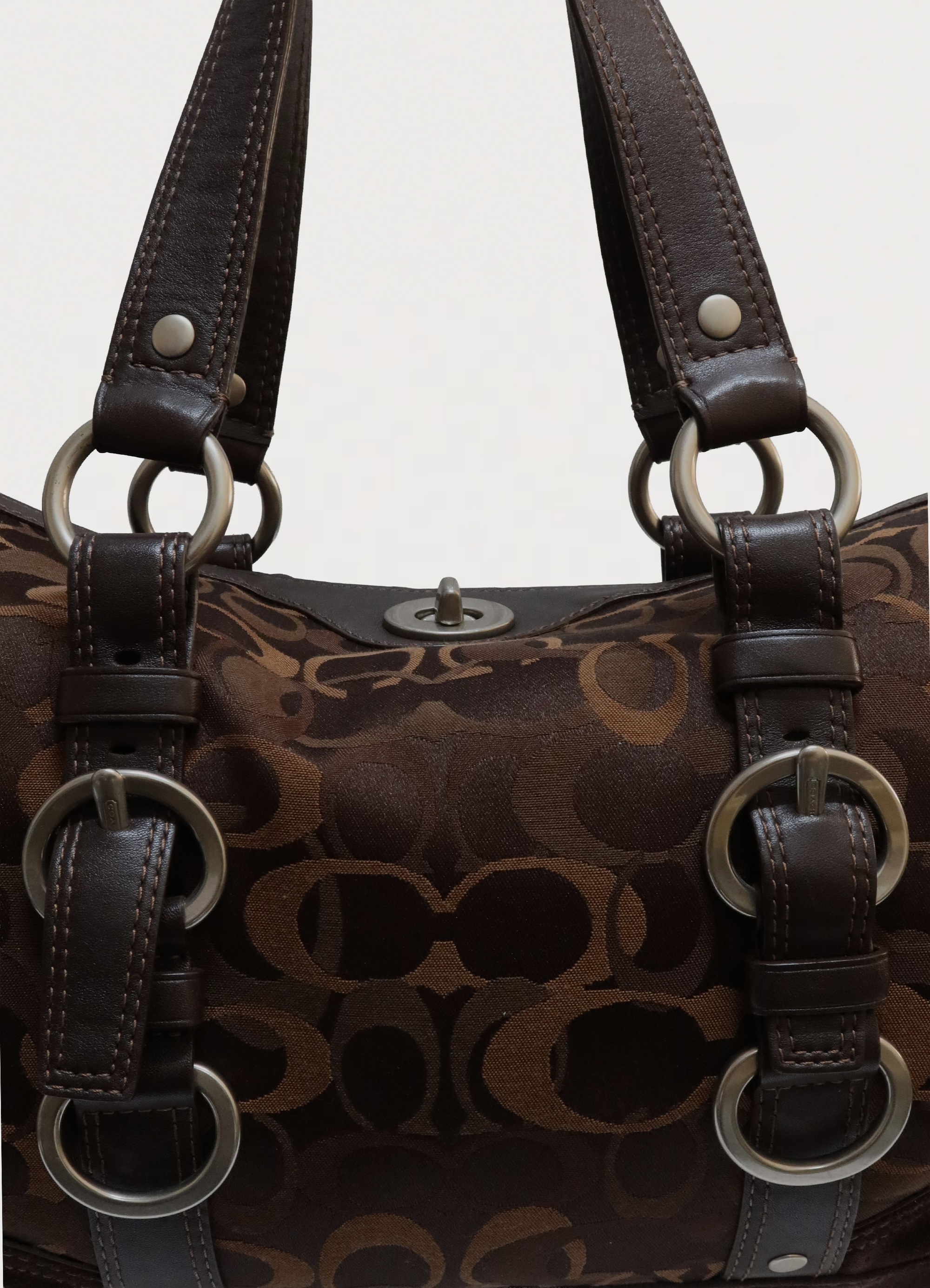 CHELSEA OPTIC DUFFLE SATCHEL BAG