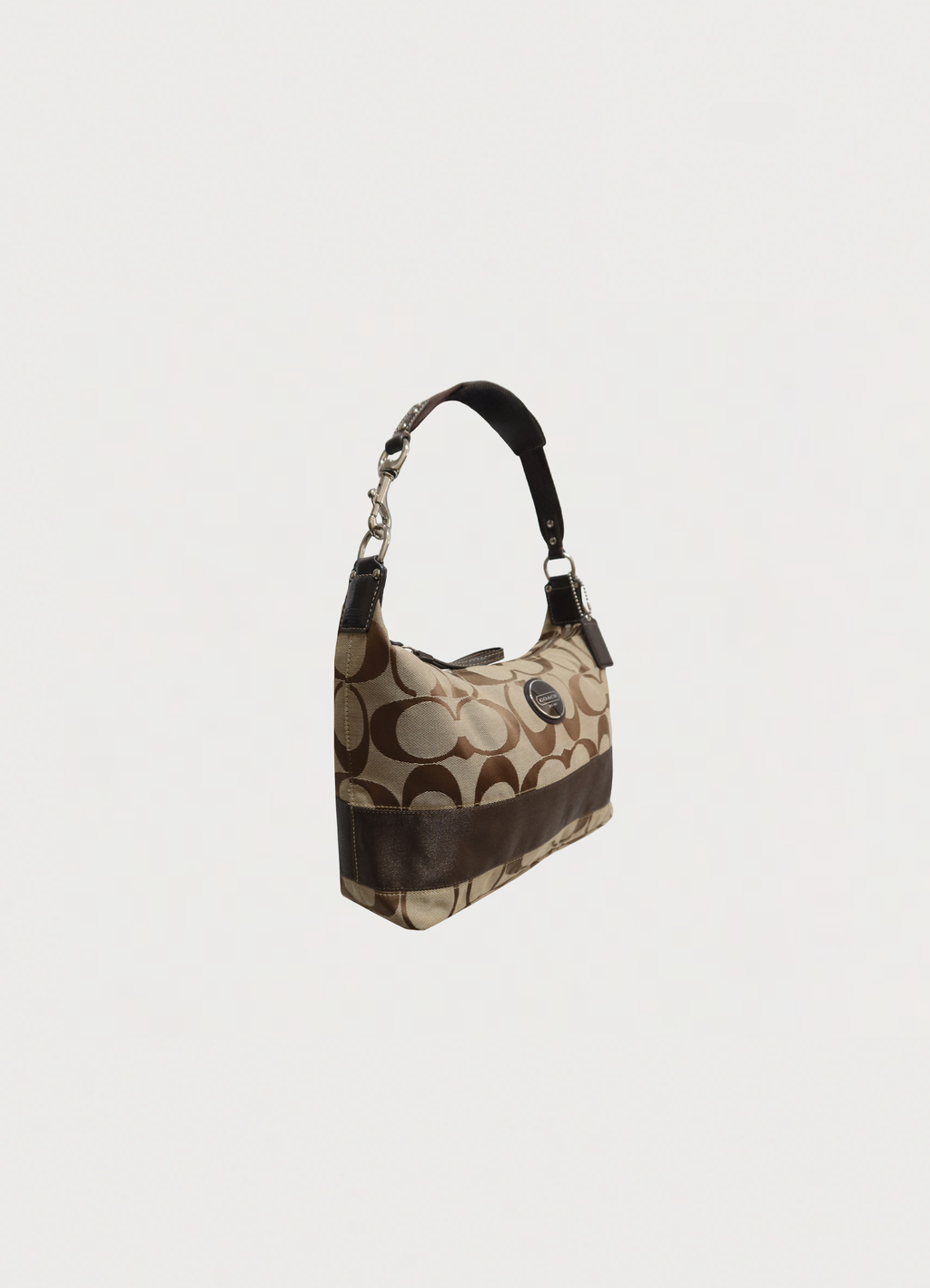 SIGNATURE STRIPE HOBO SHOULDER BAG