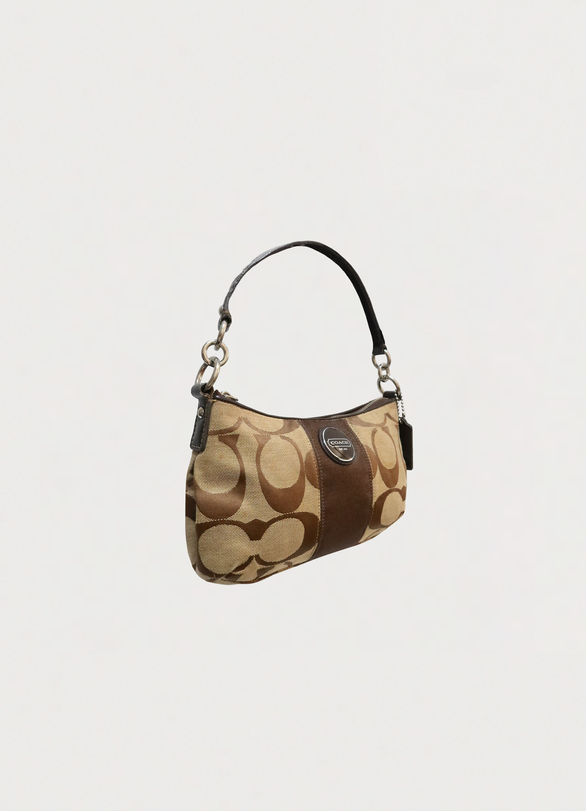 SIGNATURE STRIPE DEMI SHOULDER BAG