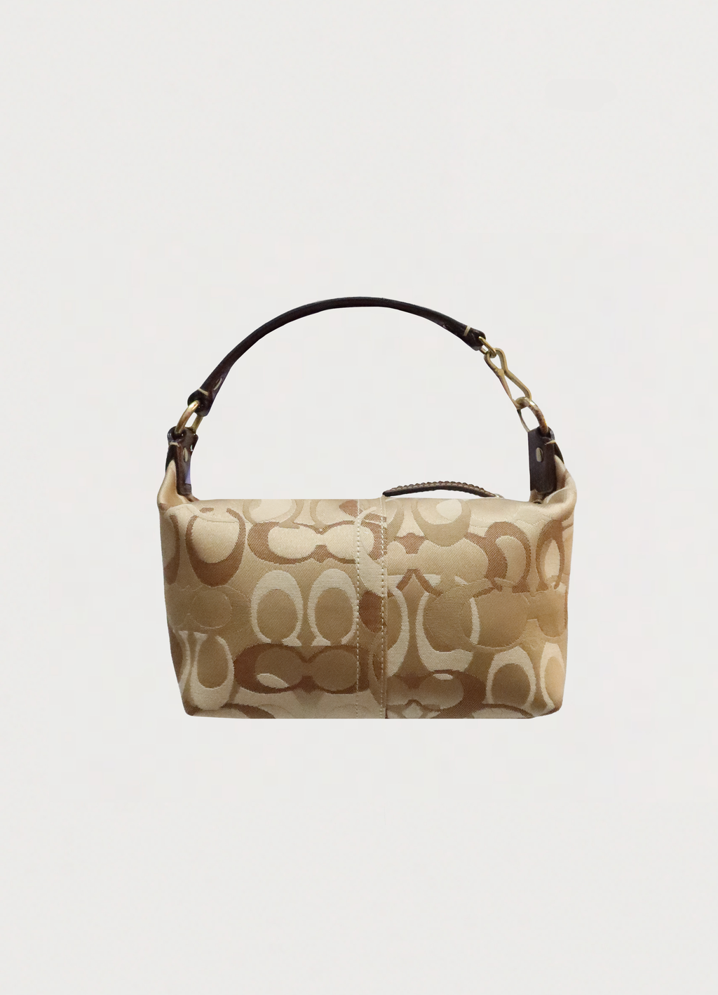 SIGNATURE OPTIC MINI POUCH DEMI HANDBAG