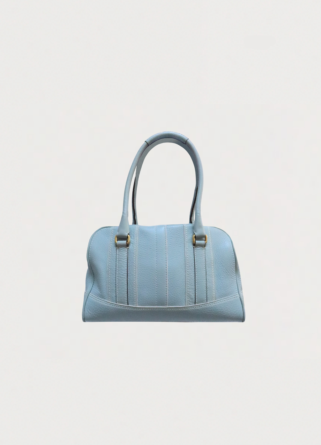 HAMPTONS PEBBLED LEATHER SATCHEL BAG