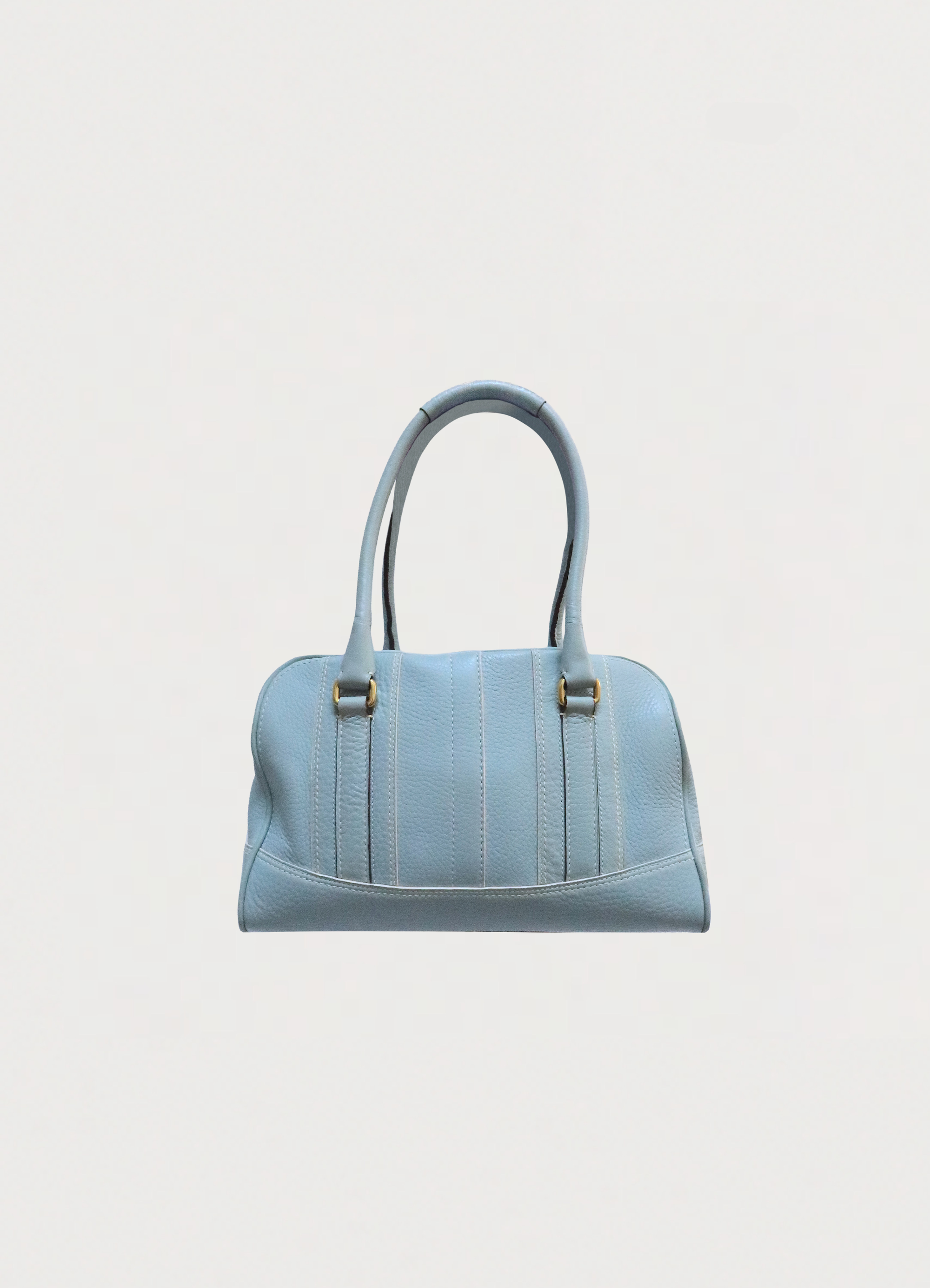 HAMPTONS PEBBLED LEATHER SATCHEL BAG