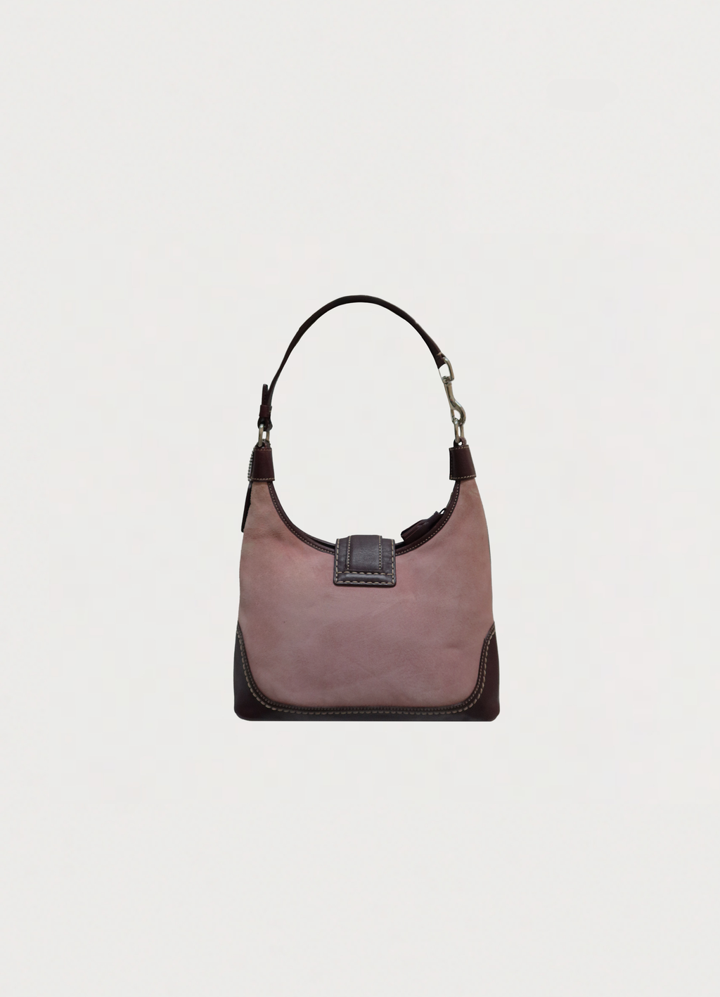 HAMPTONS PATCHWORK BUCKLE SHOULDER BAG