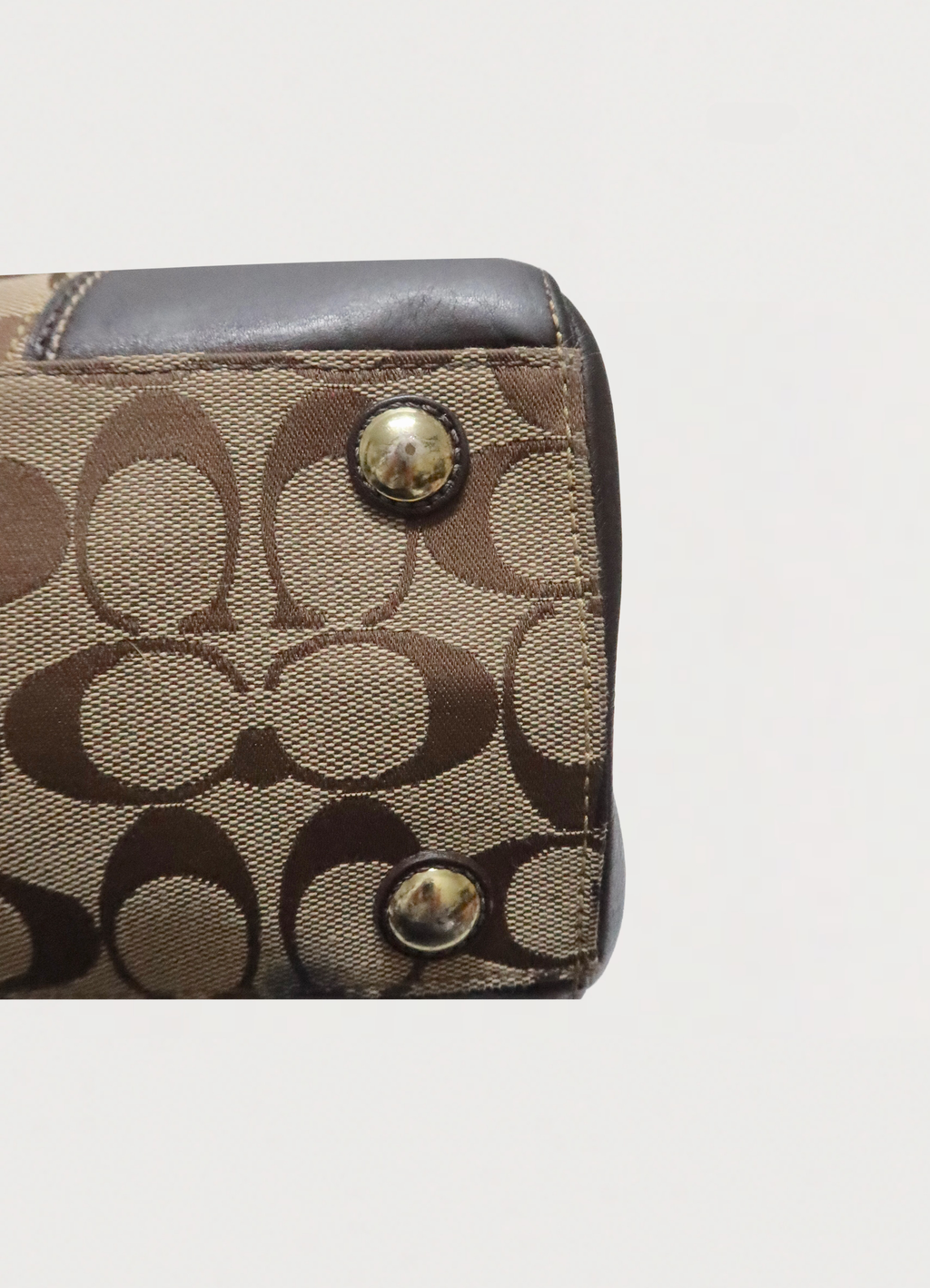 MADELINE TURNLOCK SIGNATURE SATCHEL SHOULDER BAG