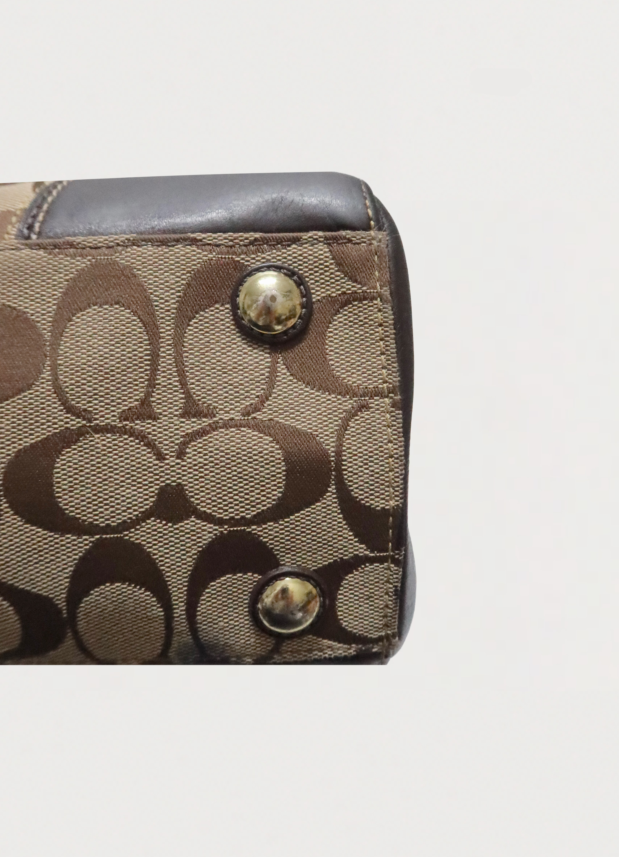 MADELINE TURNLOCK SIGNATURE SATCHEL SHOULDER BAG