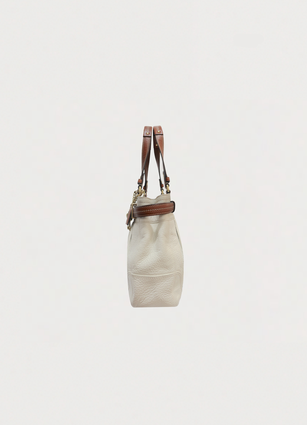 PLEATED HAMPTONS LEATHER SHOULDER BAG