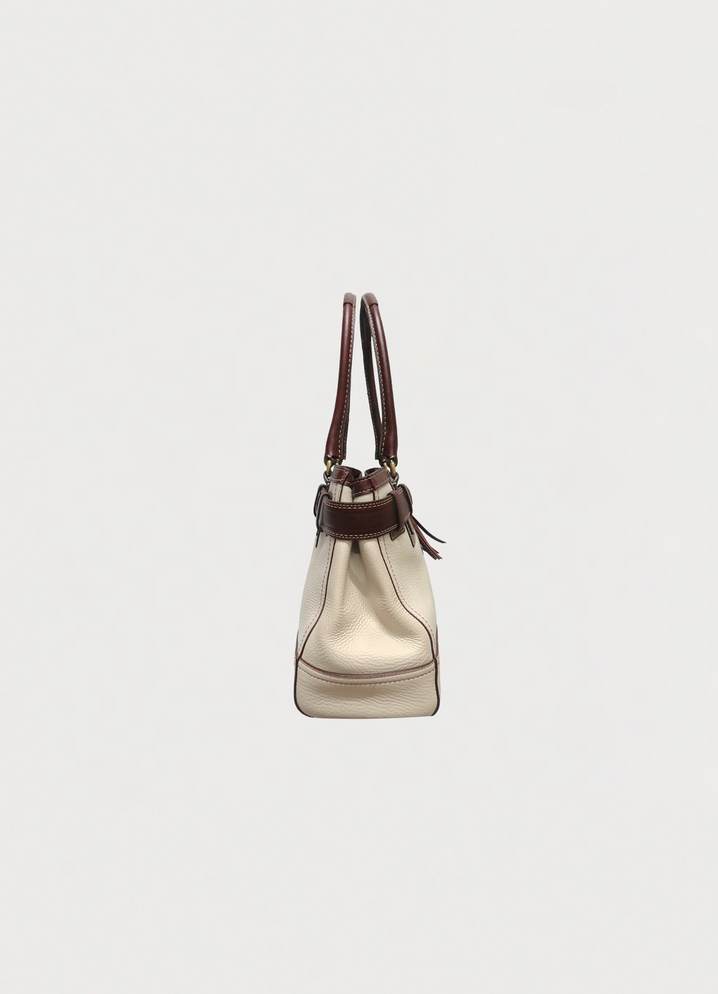 HAMPTONS LEATHER SATCHEL SHOULDER BAG