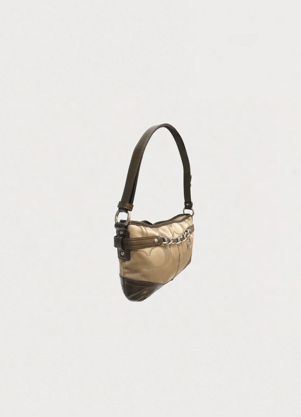 EAST WEST CHAIN DUFFLE CONVERTIBLE SHOULDER BAG