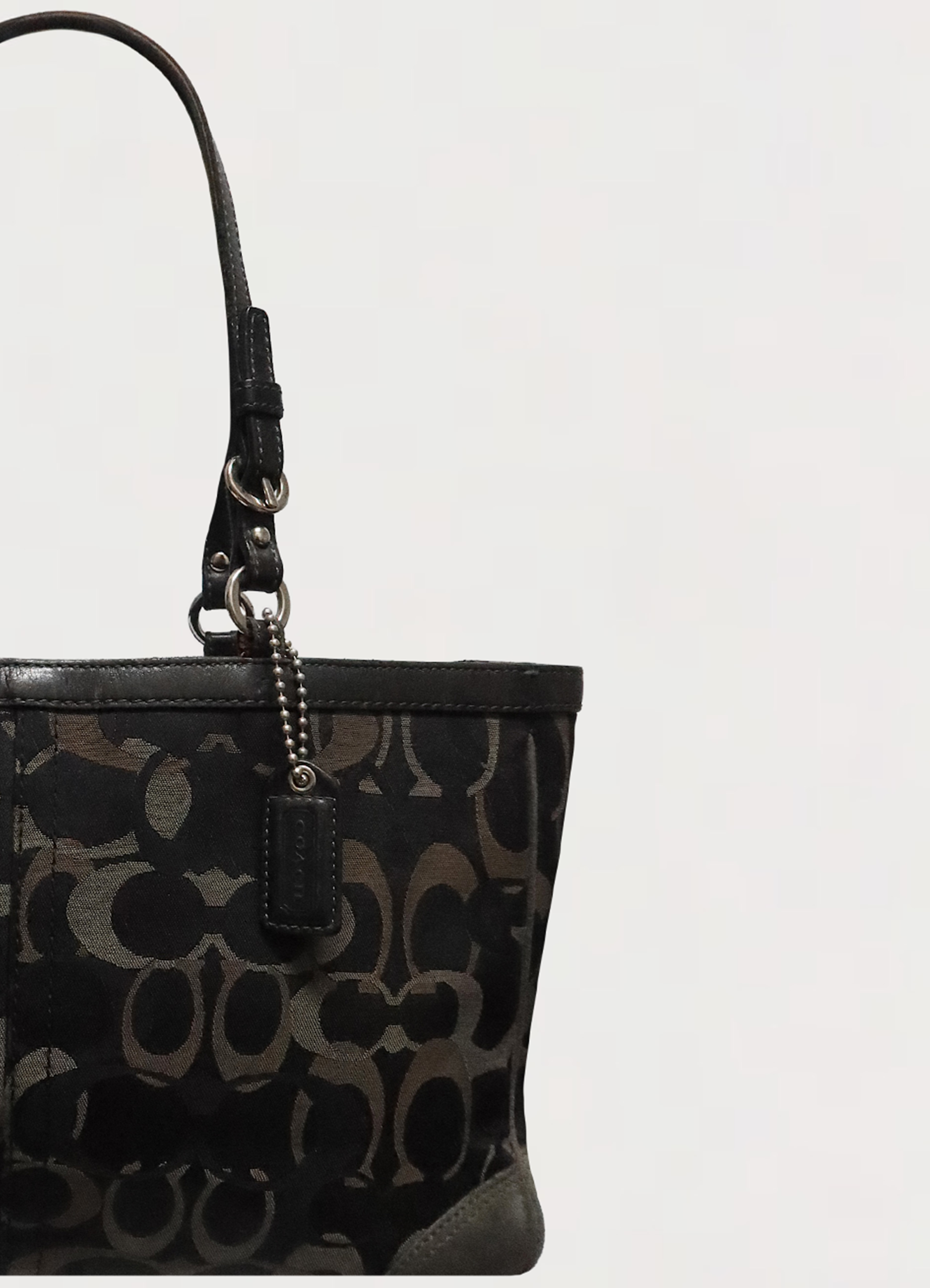 CHELSEA OPTIC SIGNATURE TOTE SHOULDER BAG