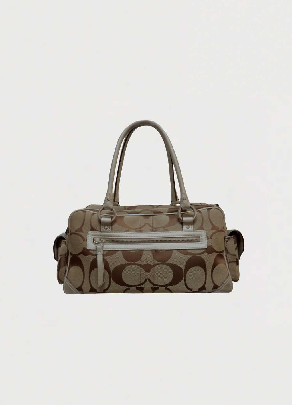 SIGNATURE GALLERY POCKET SATCHEL SHOULDER BAG