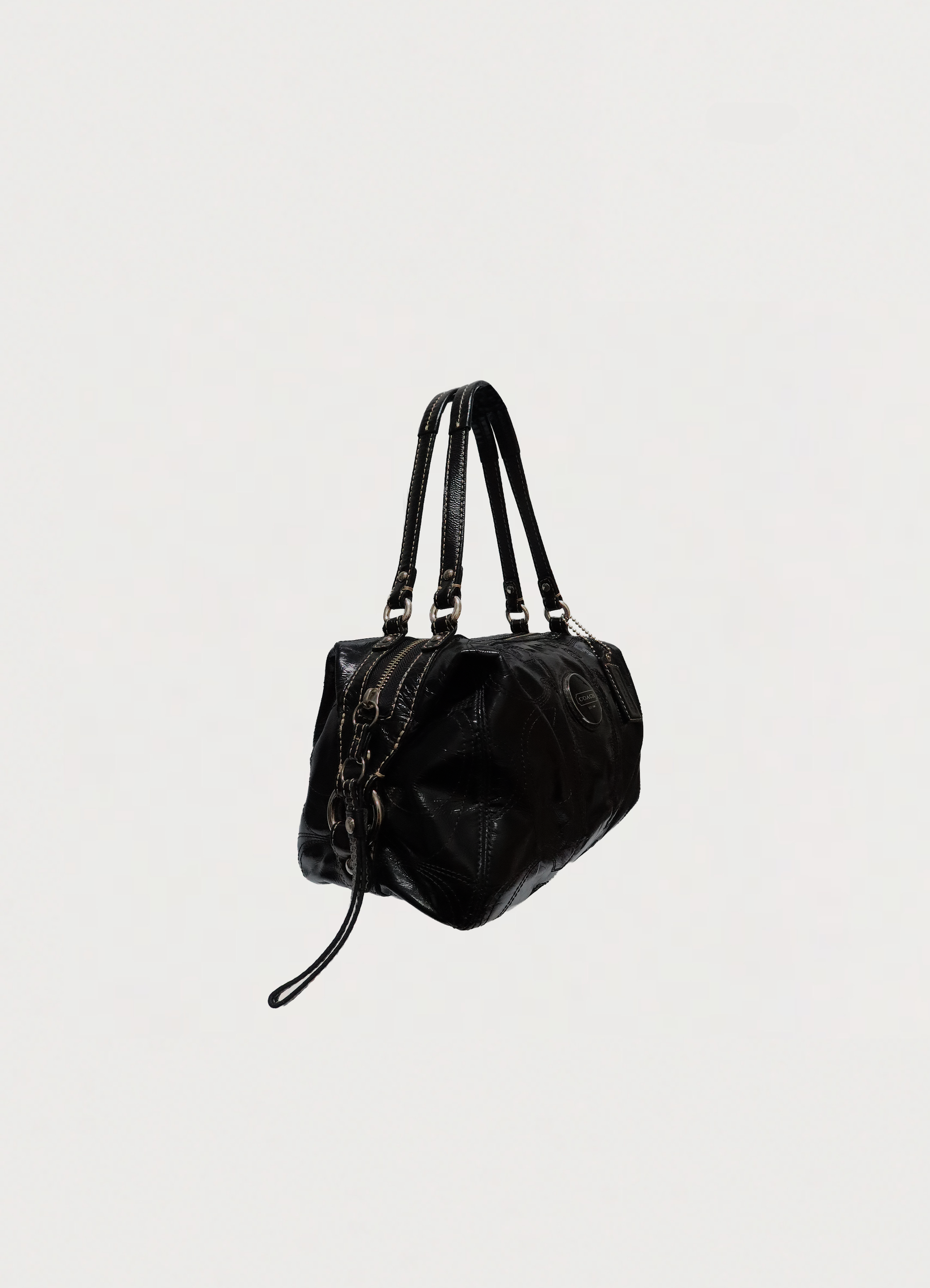 SIGNATURE STITCH BOSTON SHOULDER BAG