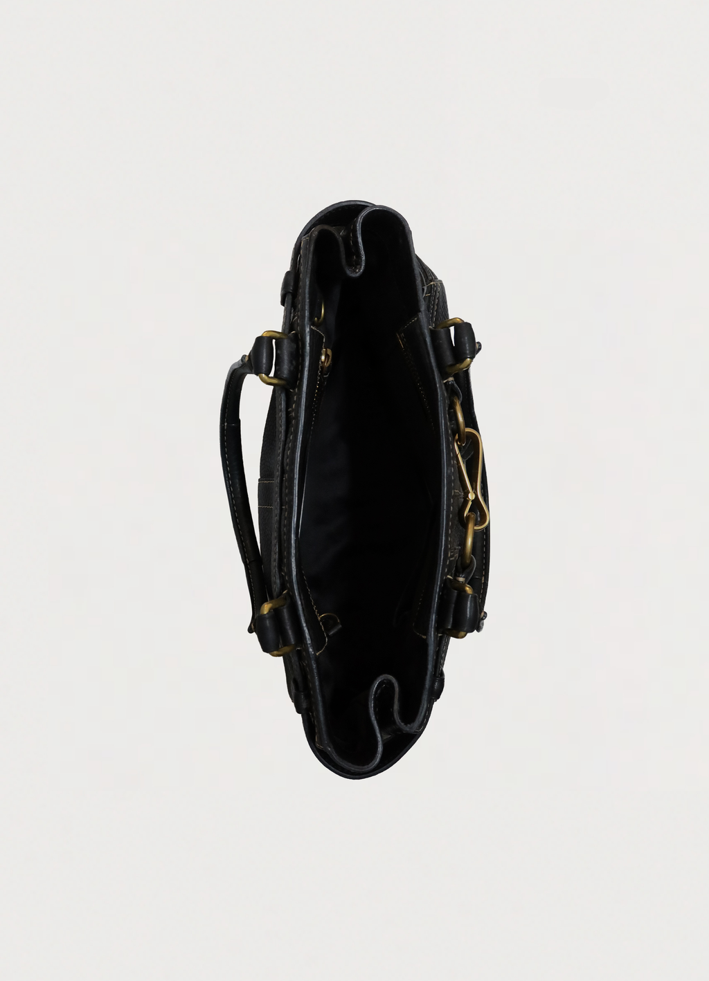 HAMPTONS LEATHER CARRYALL SATCHEL BAG