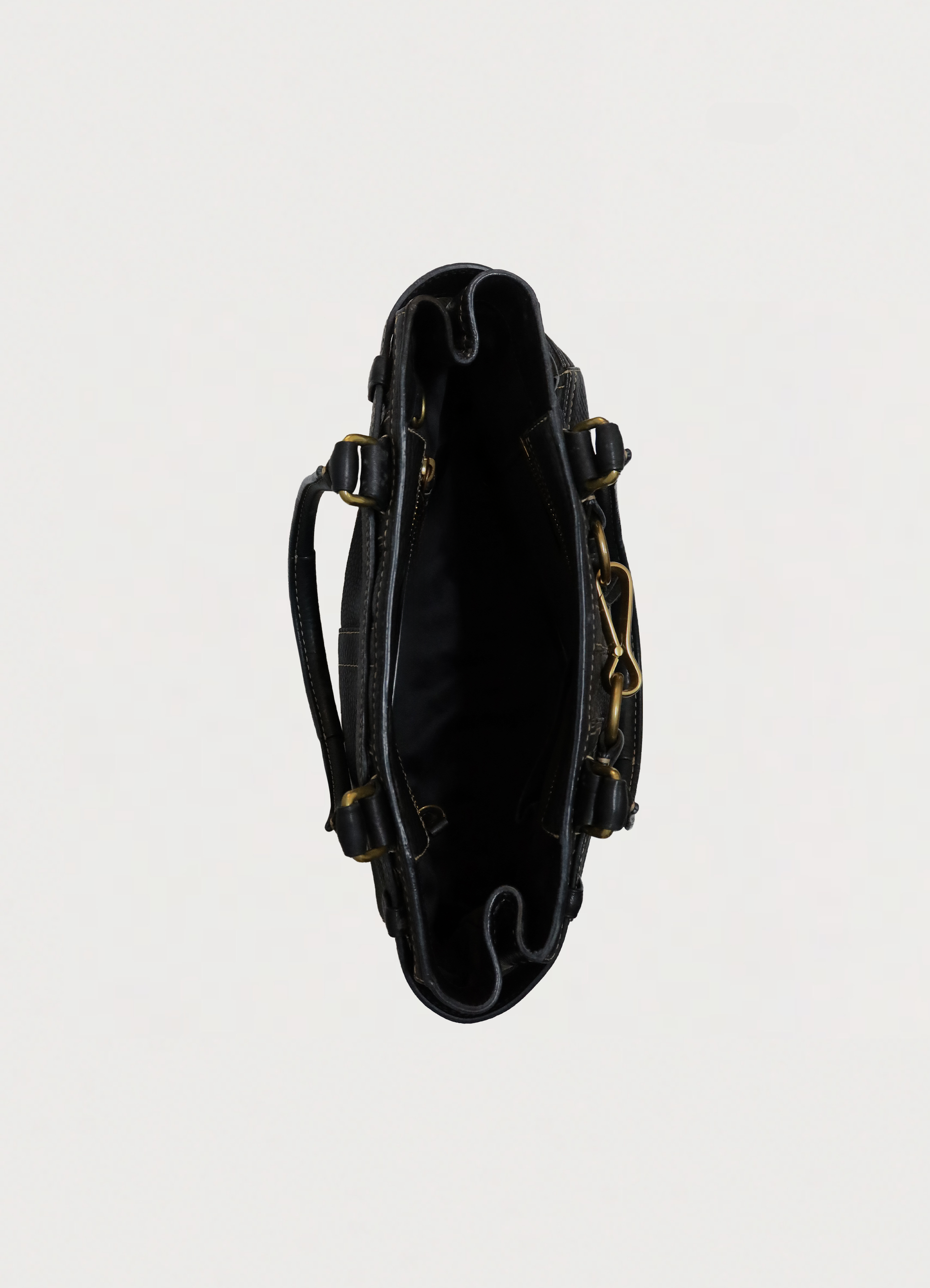 HAMPTONS LEATHER CARRYALL SATCHEL BAG