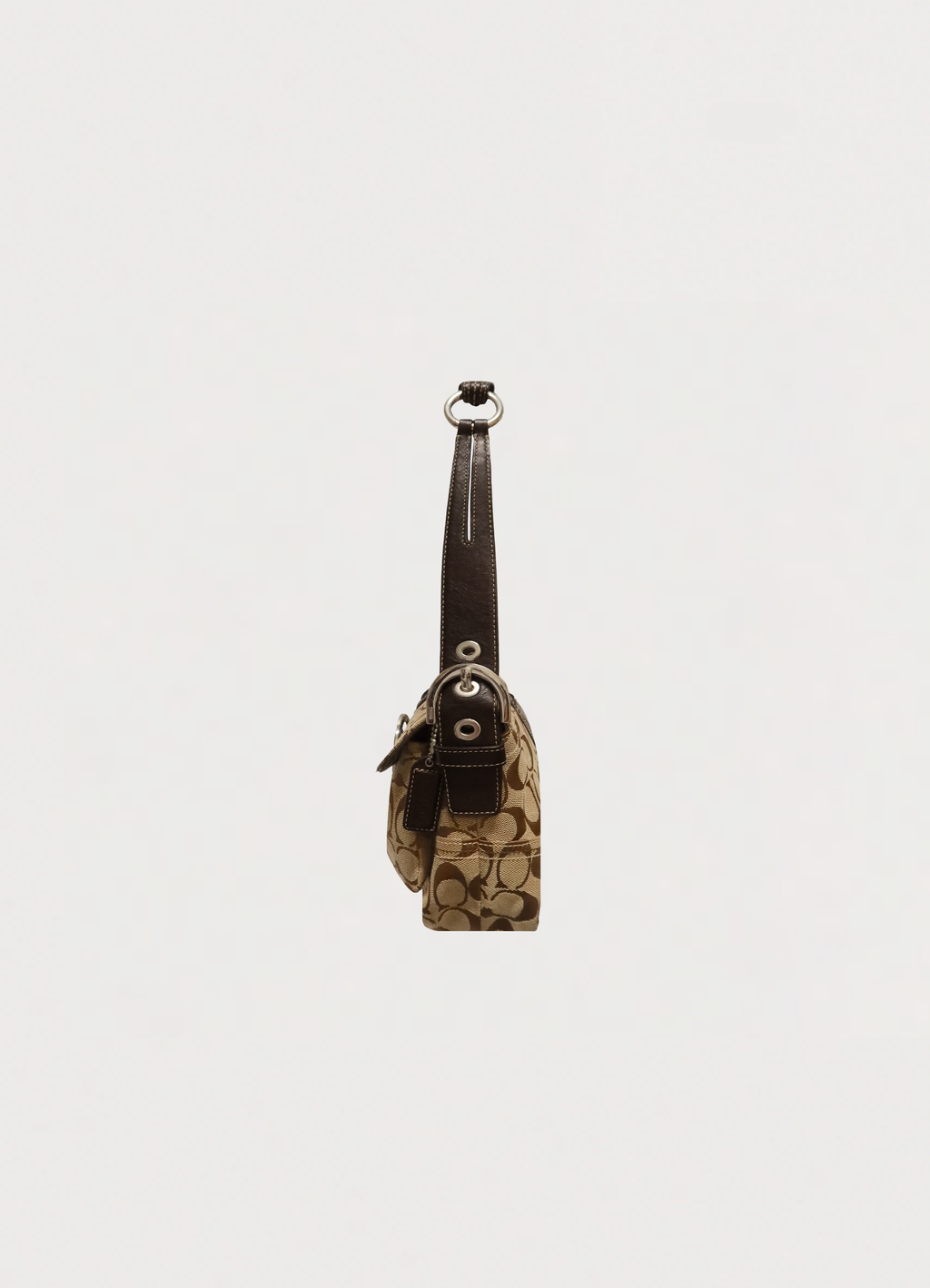 SOHO SIGNATURE BUCKLE SHOULDER BAG
