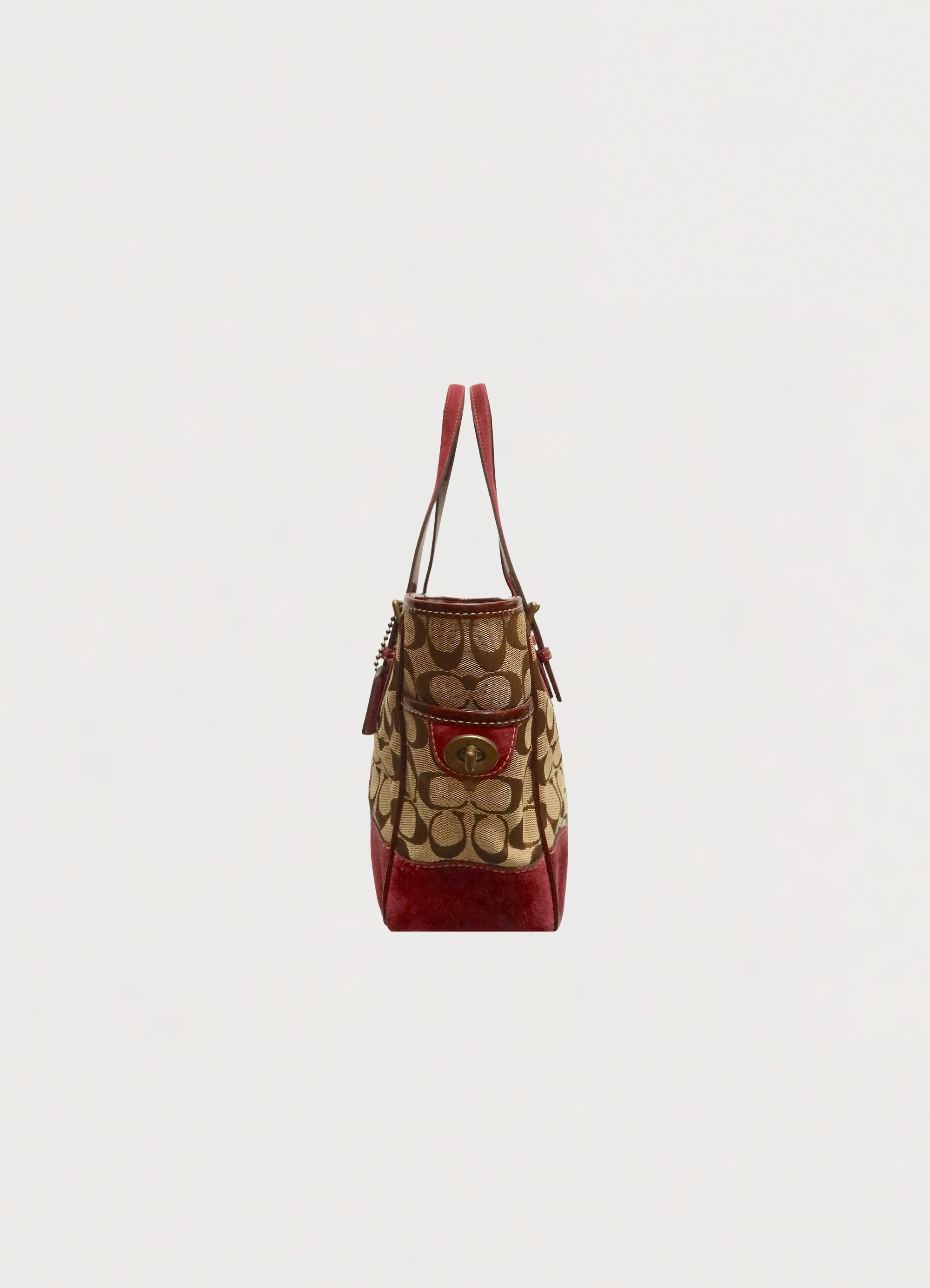 HAMPTONS SUEDE SIGNATURE TOTE BAG