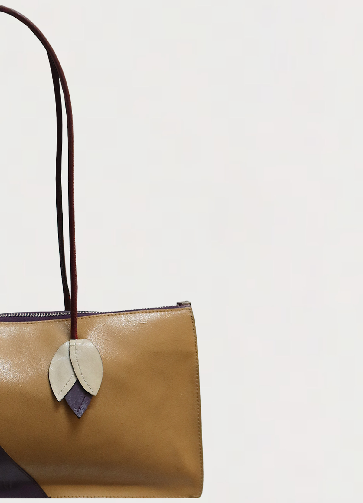 LEAF COLOURBLOCK SHOULDER BAG