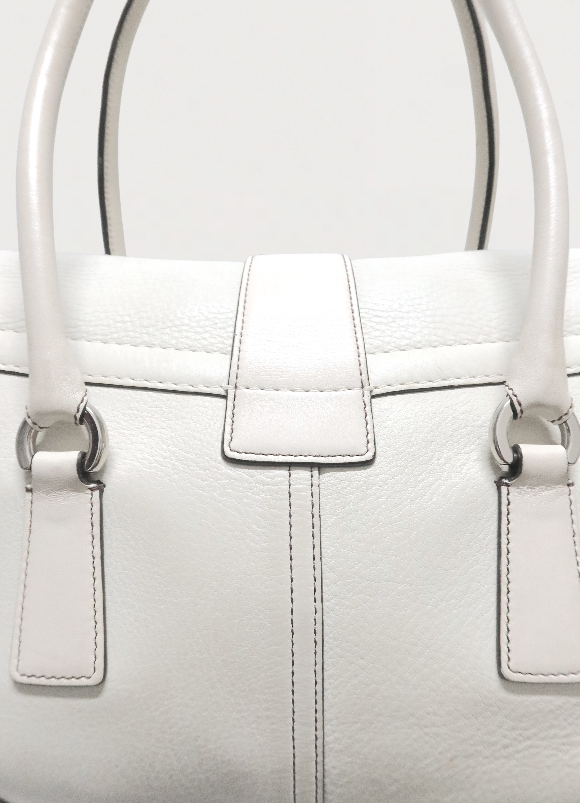 HAMPTONS SOHO FLAP LEATHER SATCHEL BAG