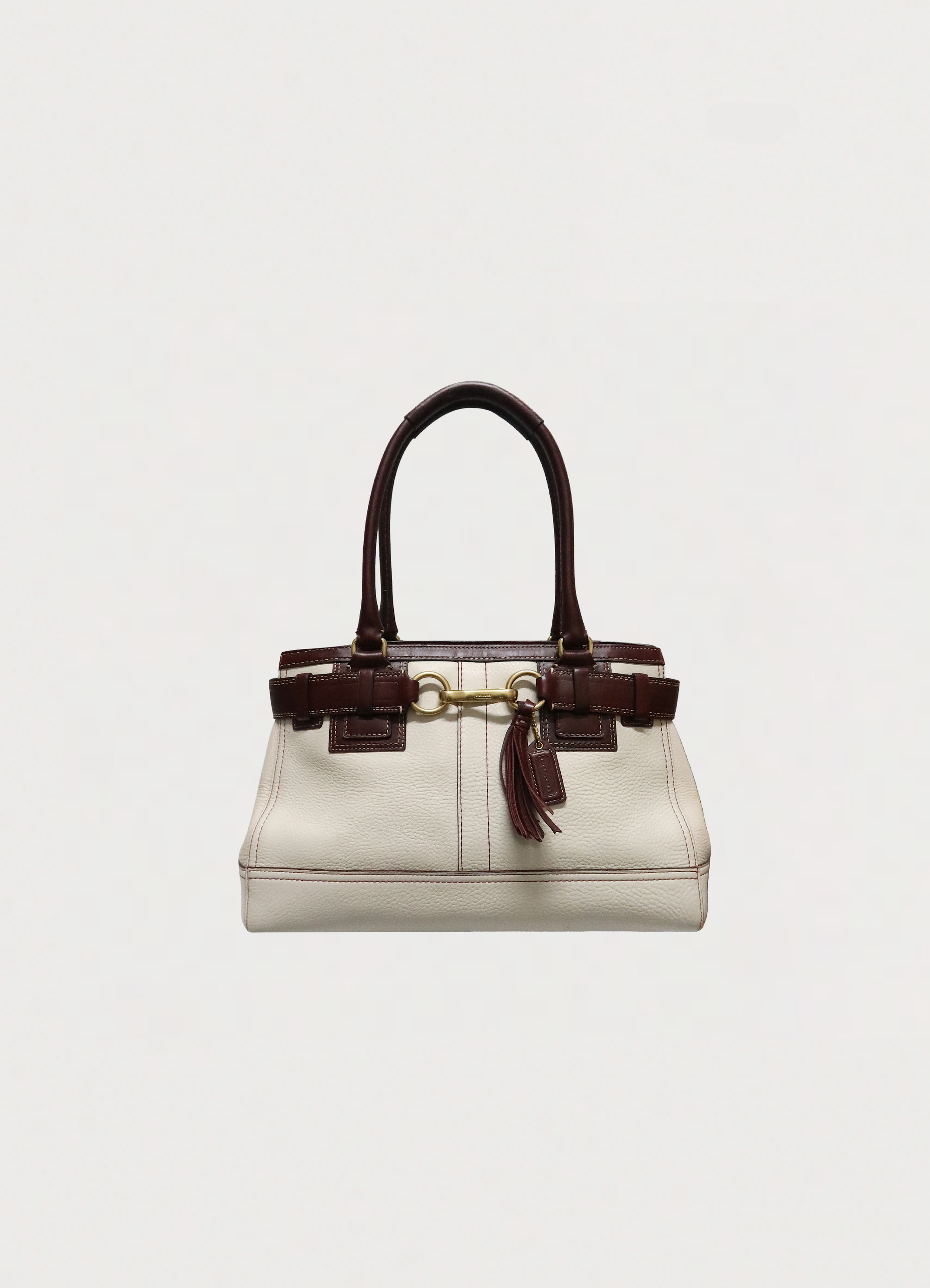 HAMPTONS LEATHER SATCHEL SHOULDER BAG