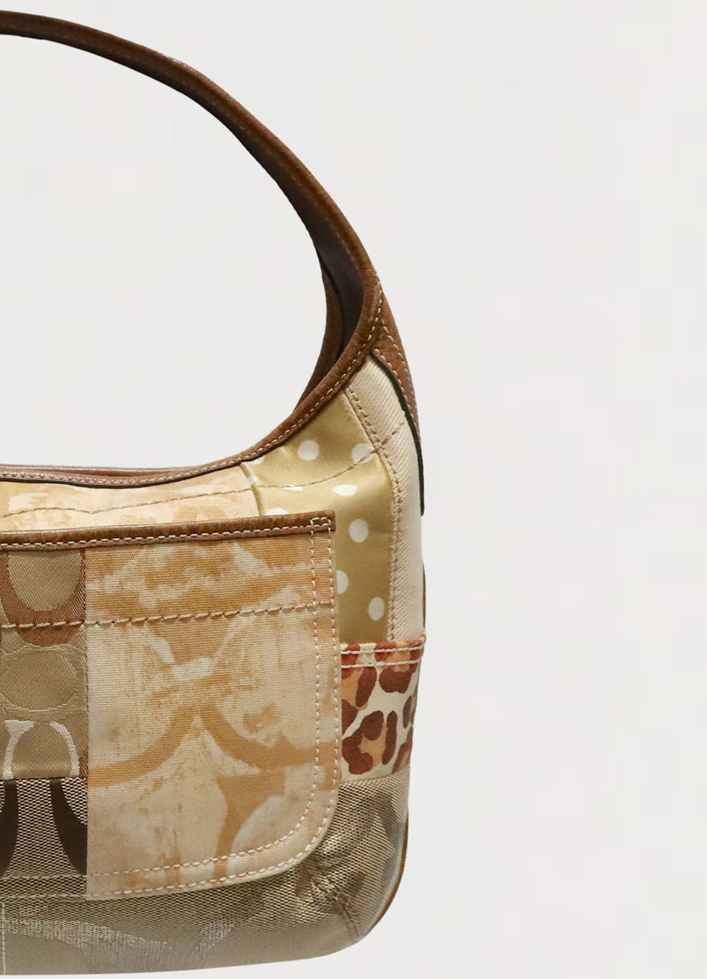 PATCHWORK ERGO HOBO SHOULDER BAG