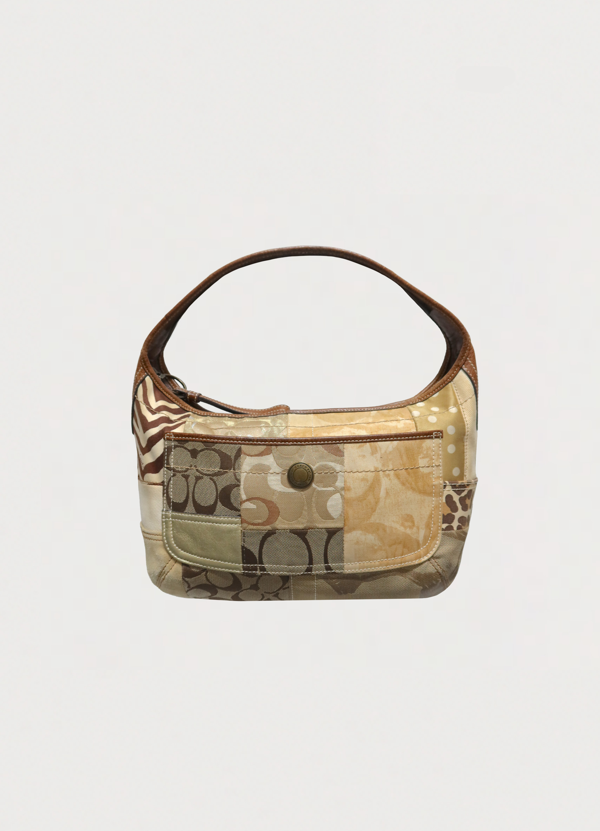 ERGO PATCHWORK HOBO SHOULDER BAG