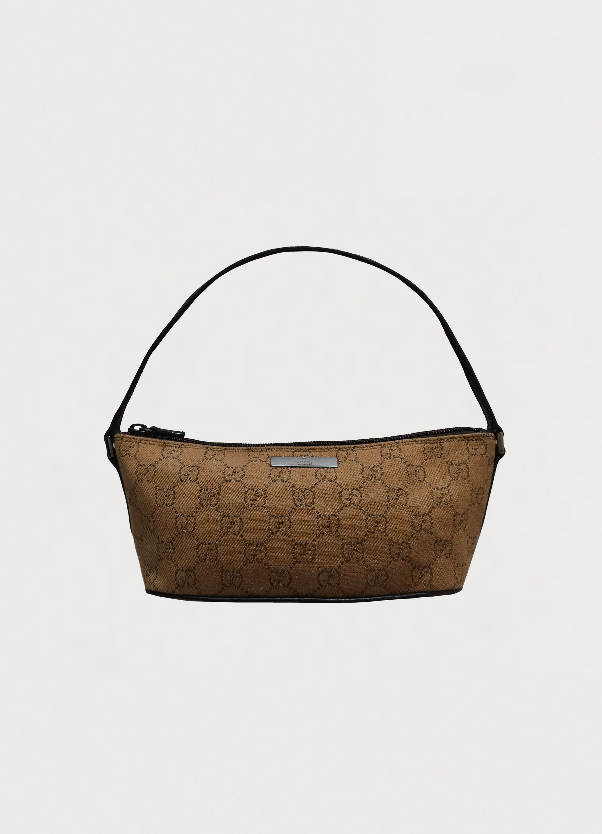 GG MONOGRAM BOAT BAGUETTE BAG