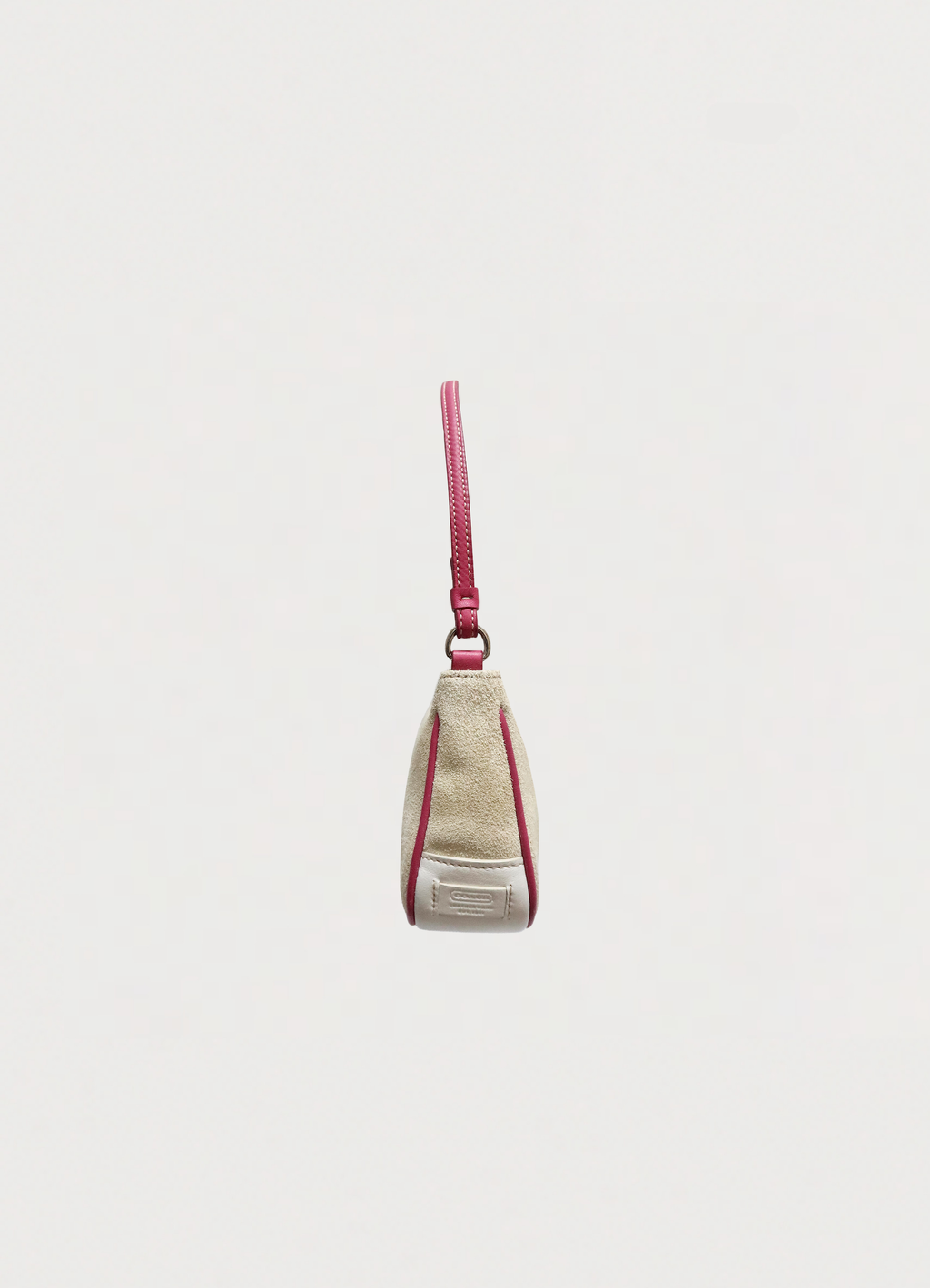 HEART SUEDE DEMI SHOULDER BAG